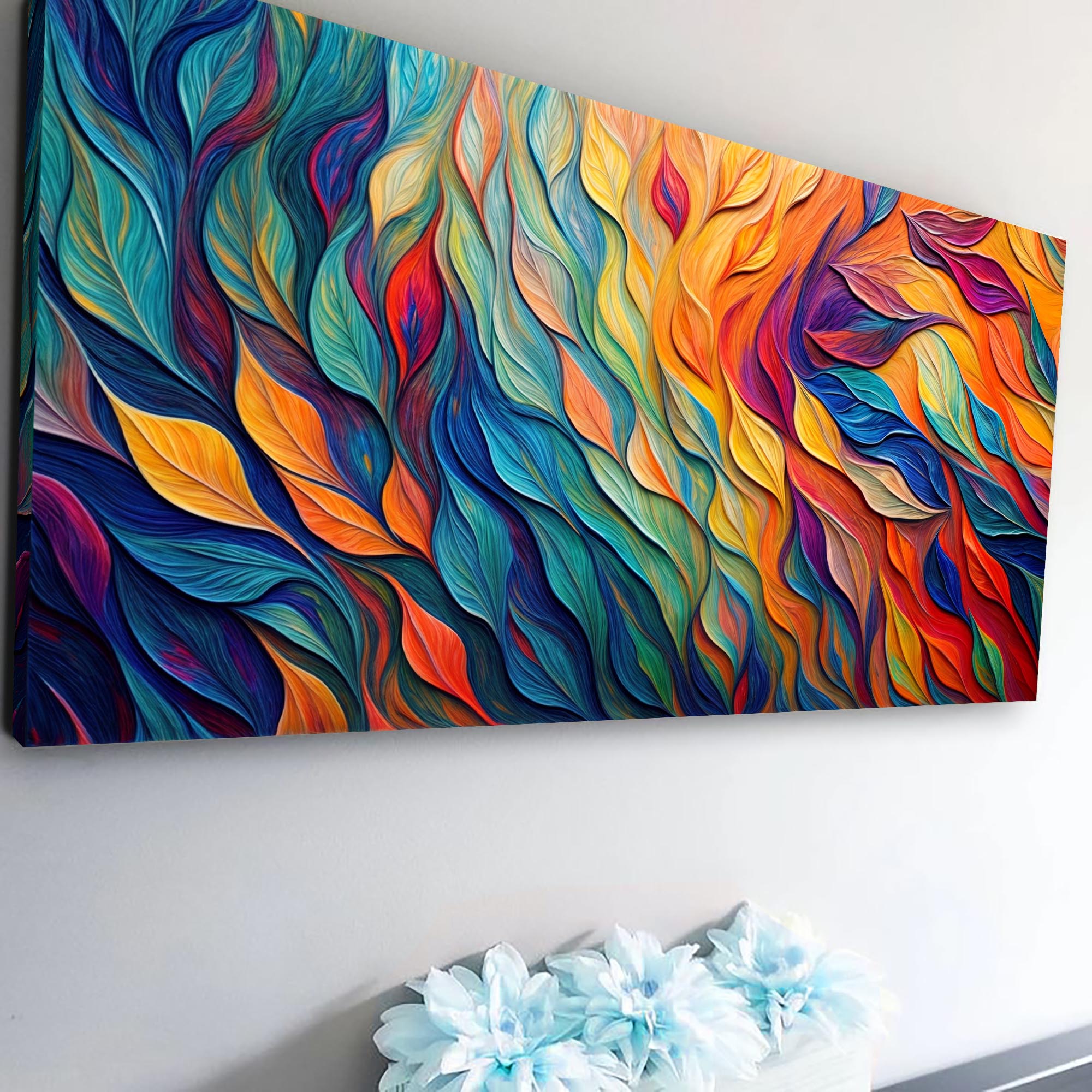 Chroma Whispers Impasto Wall Art on sale at MyriadMart
