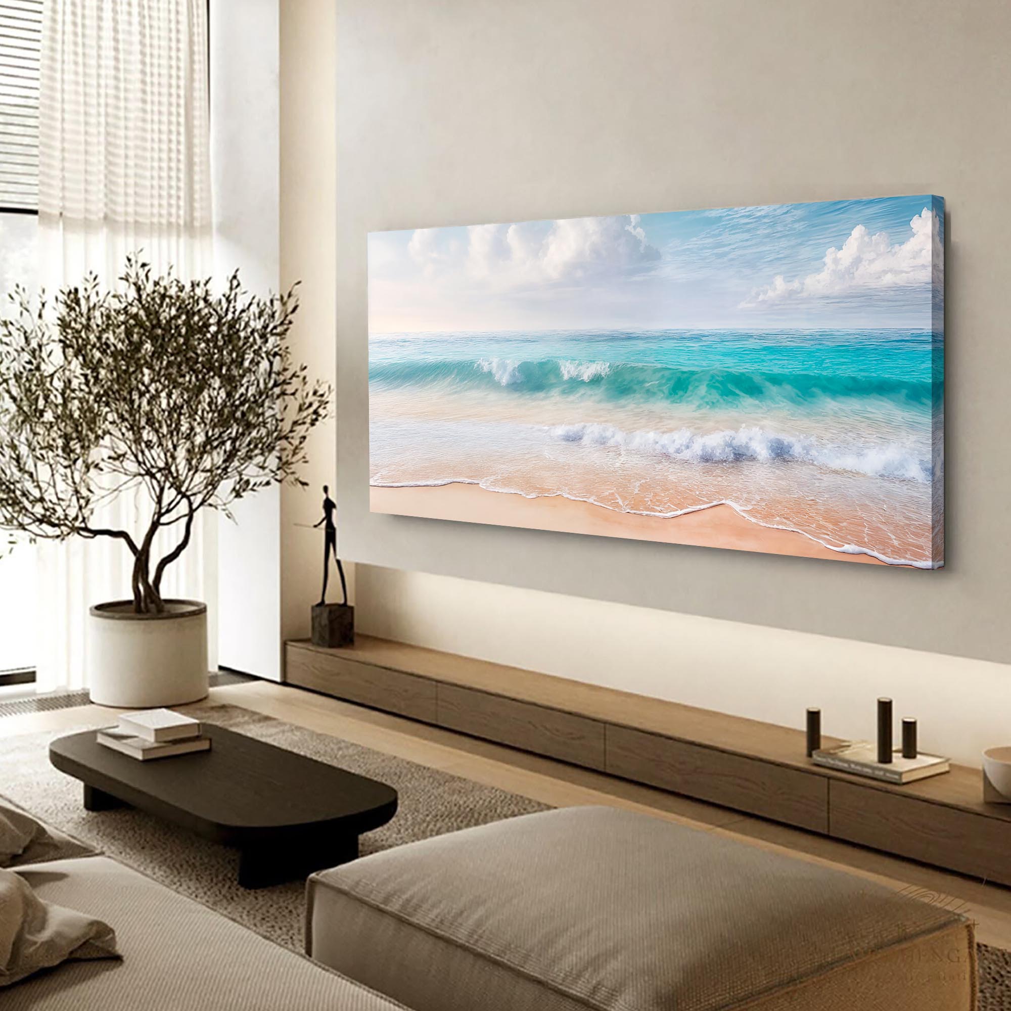 Serene Ocean Wave Coastal Wall Art XII on sale at MyriadMart