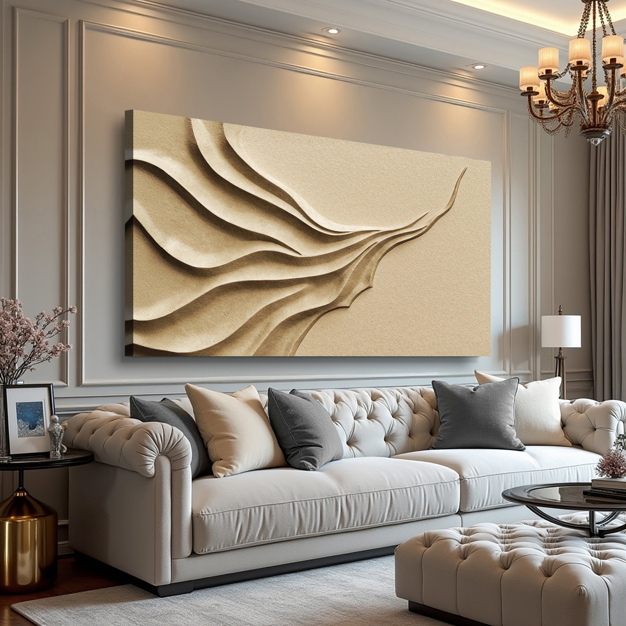 Beige Minimalist Wall Art II on sale at MyriadMart