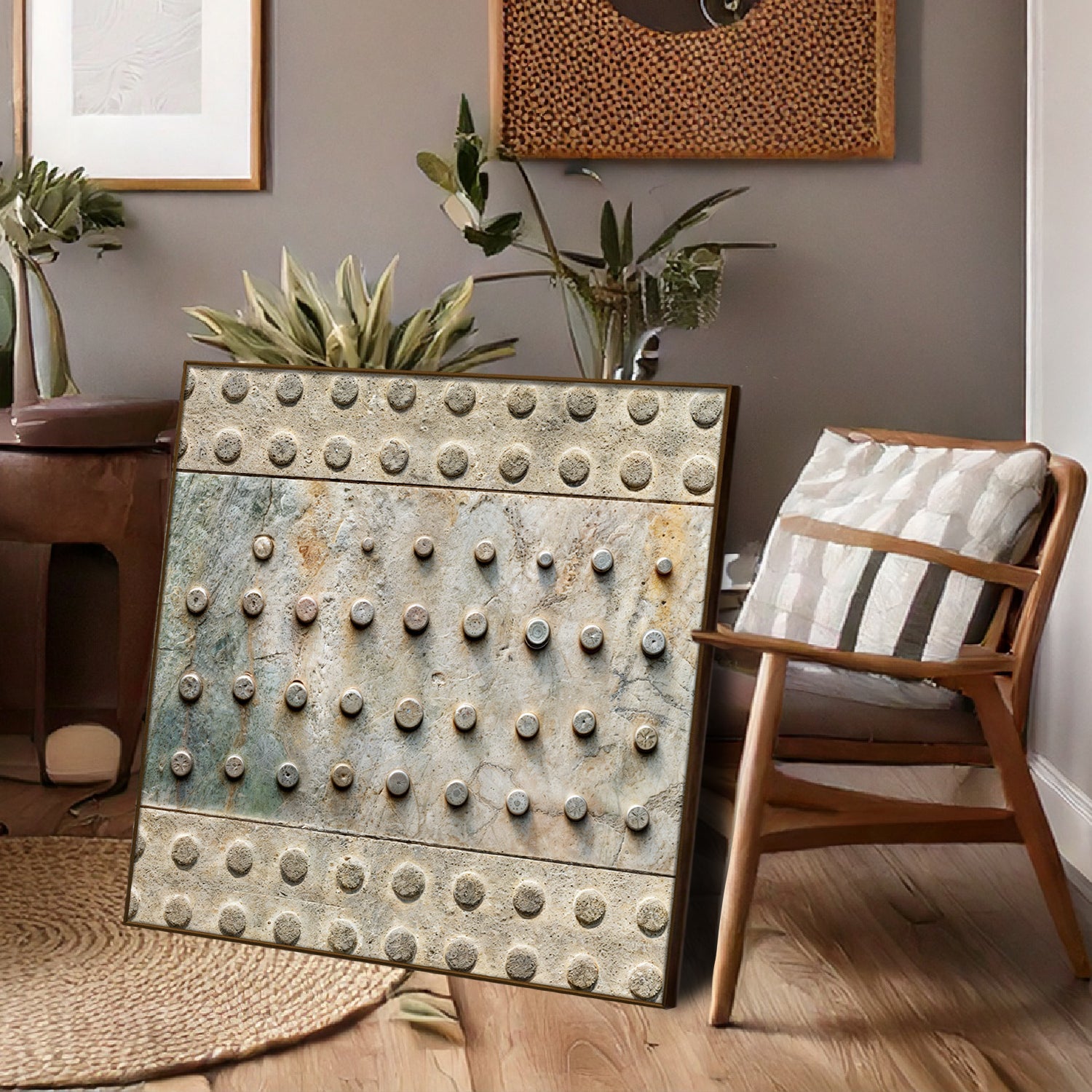 Brown Minimalist Abstract Wall Art on sale at MyriadMart