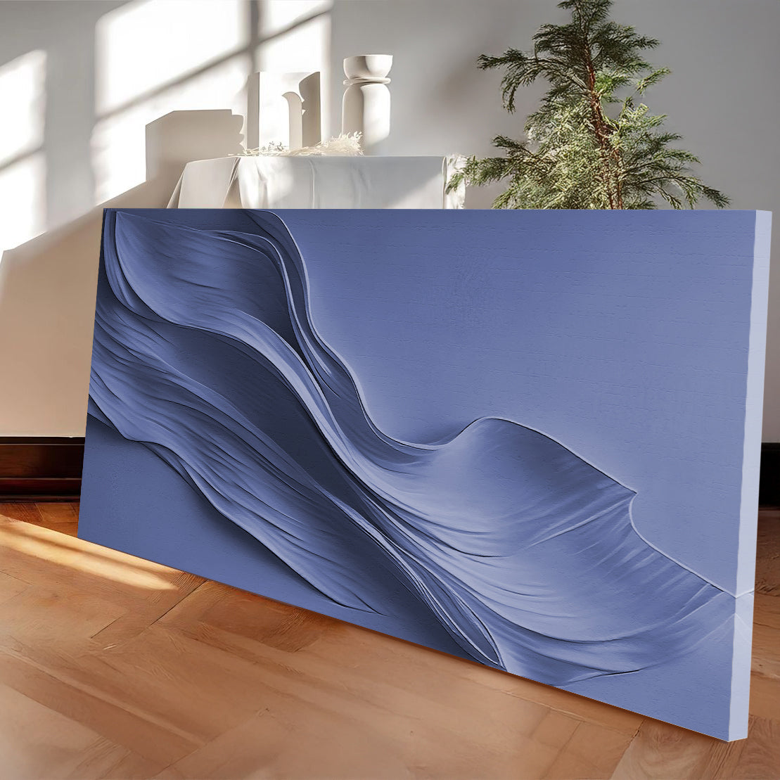 Midnight Navy Minimalist Wall Art on sale at MyriadMart