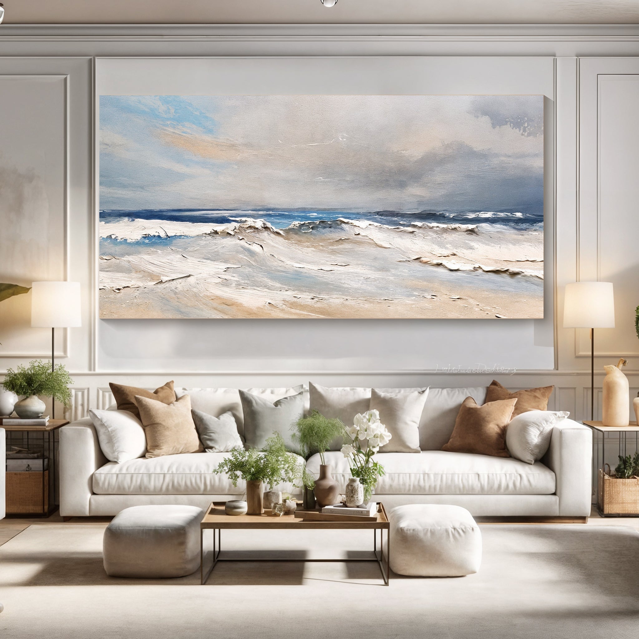 Serene Ocean Wave Coastal Wall Art IX on sale at MyriadMart
