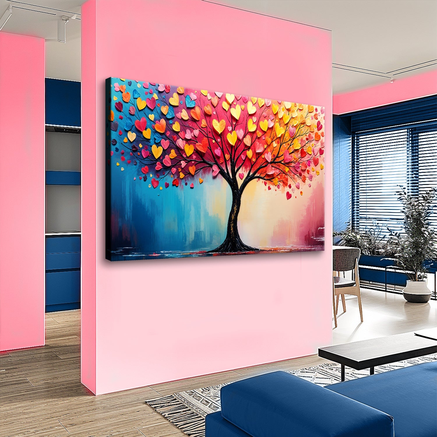 Living Rainbow Impasto Wall Art on sale at MyriadMart