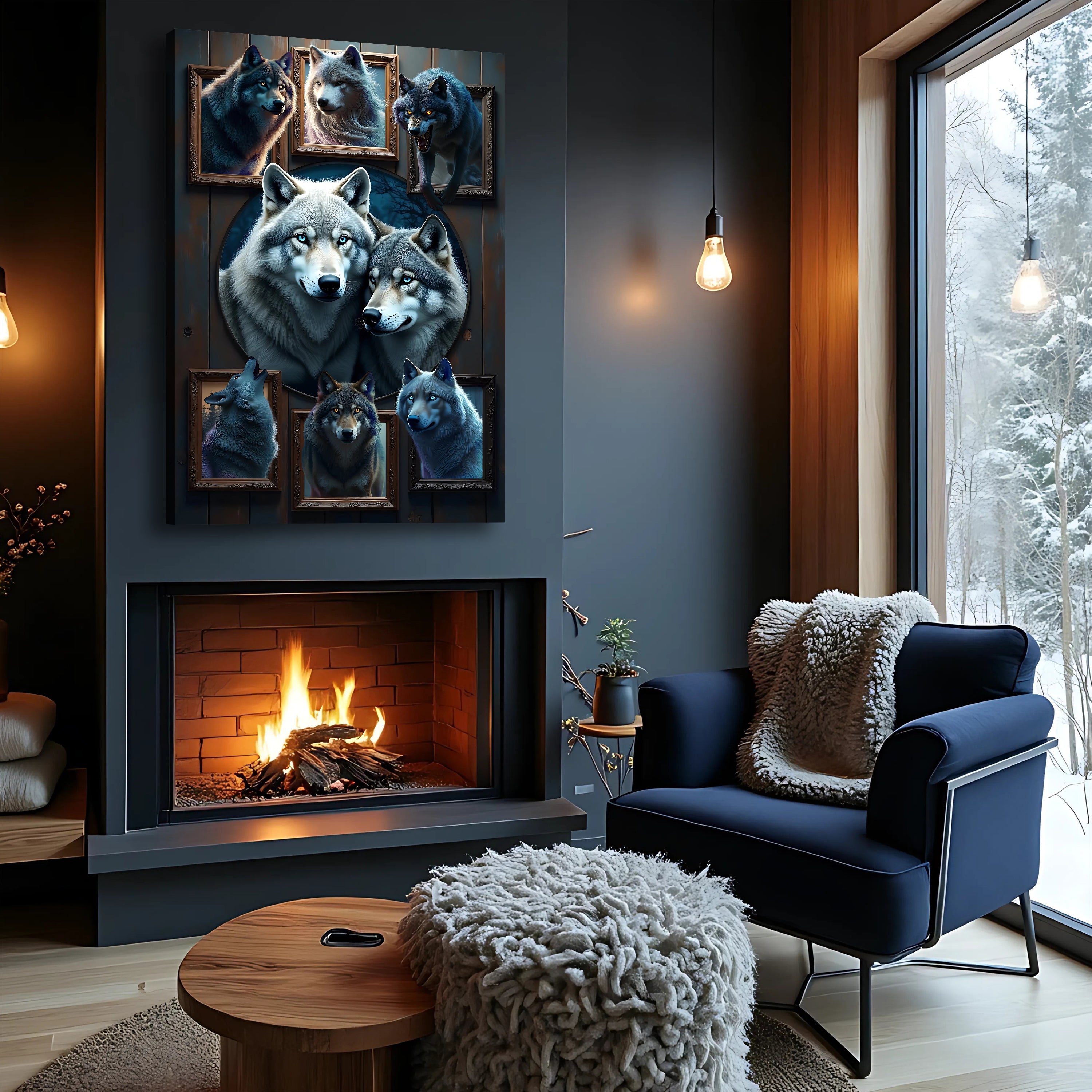 3D Wolf Collage Wall Art II on sale at MyriadMart