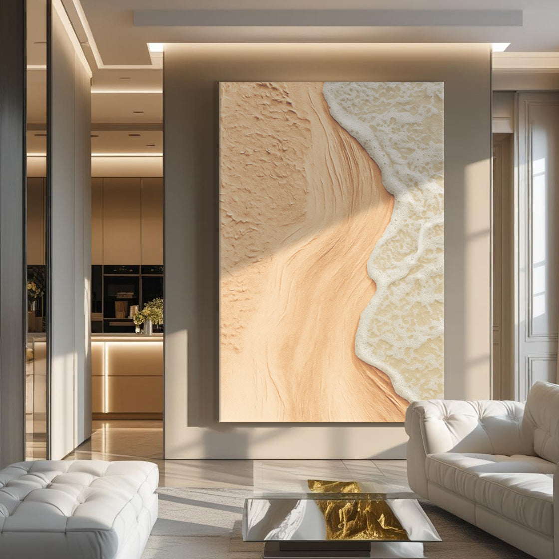 Beige Beach Coastal Wall Art on sale at MyriadMart