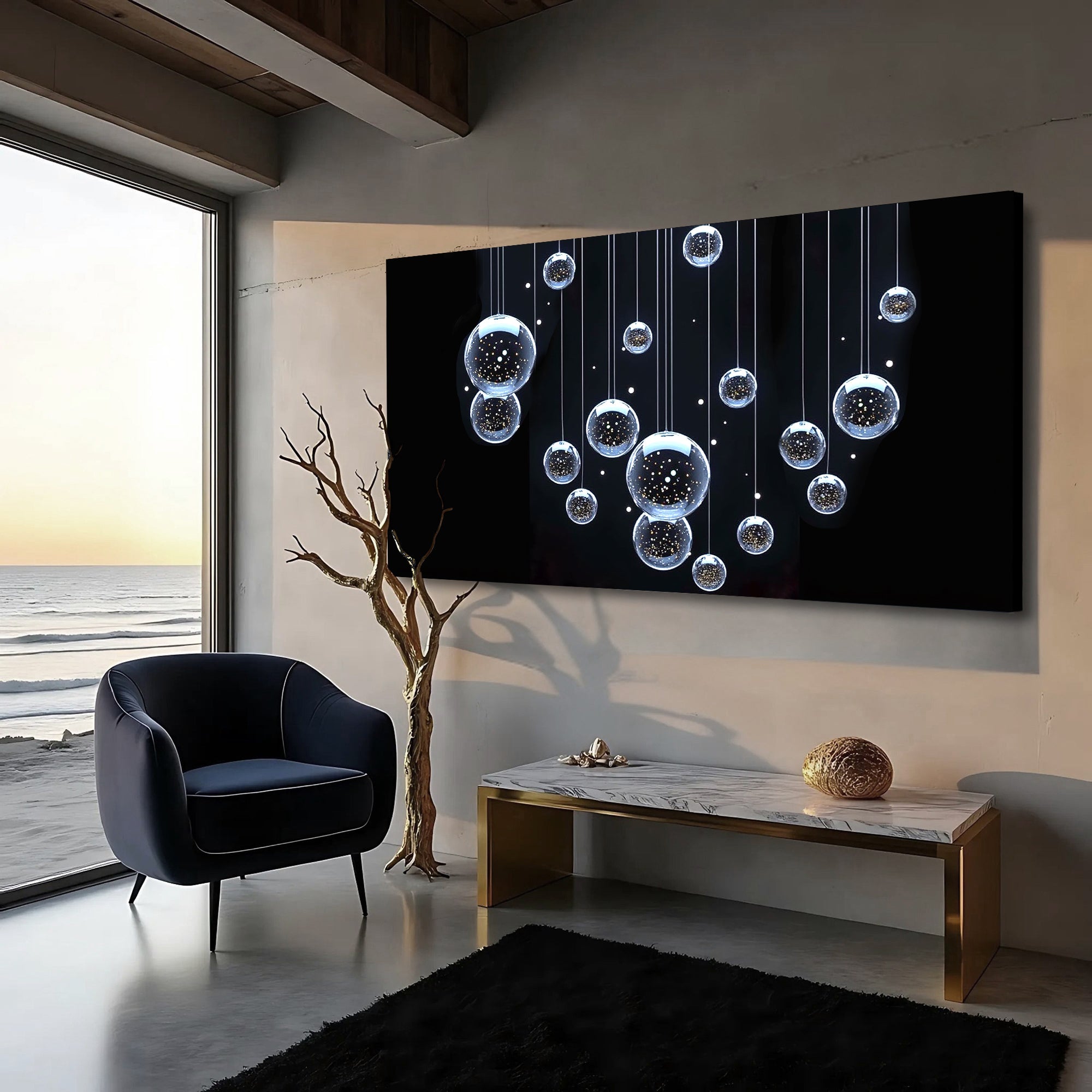 Modern Abstract Bubbles Wall Art on sale at MyriadMart