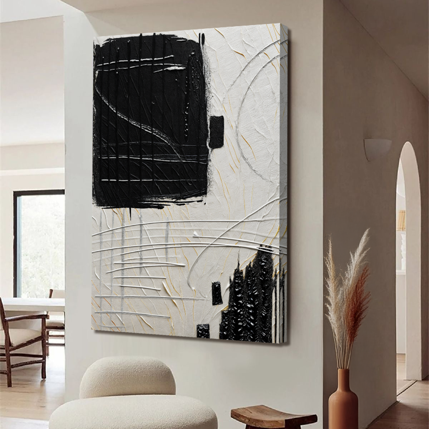 Black and Beige Wall Art on sale at MyriadMart
