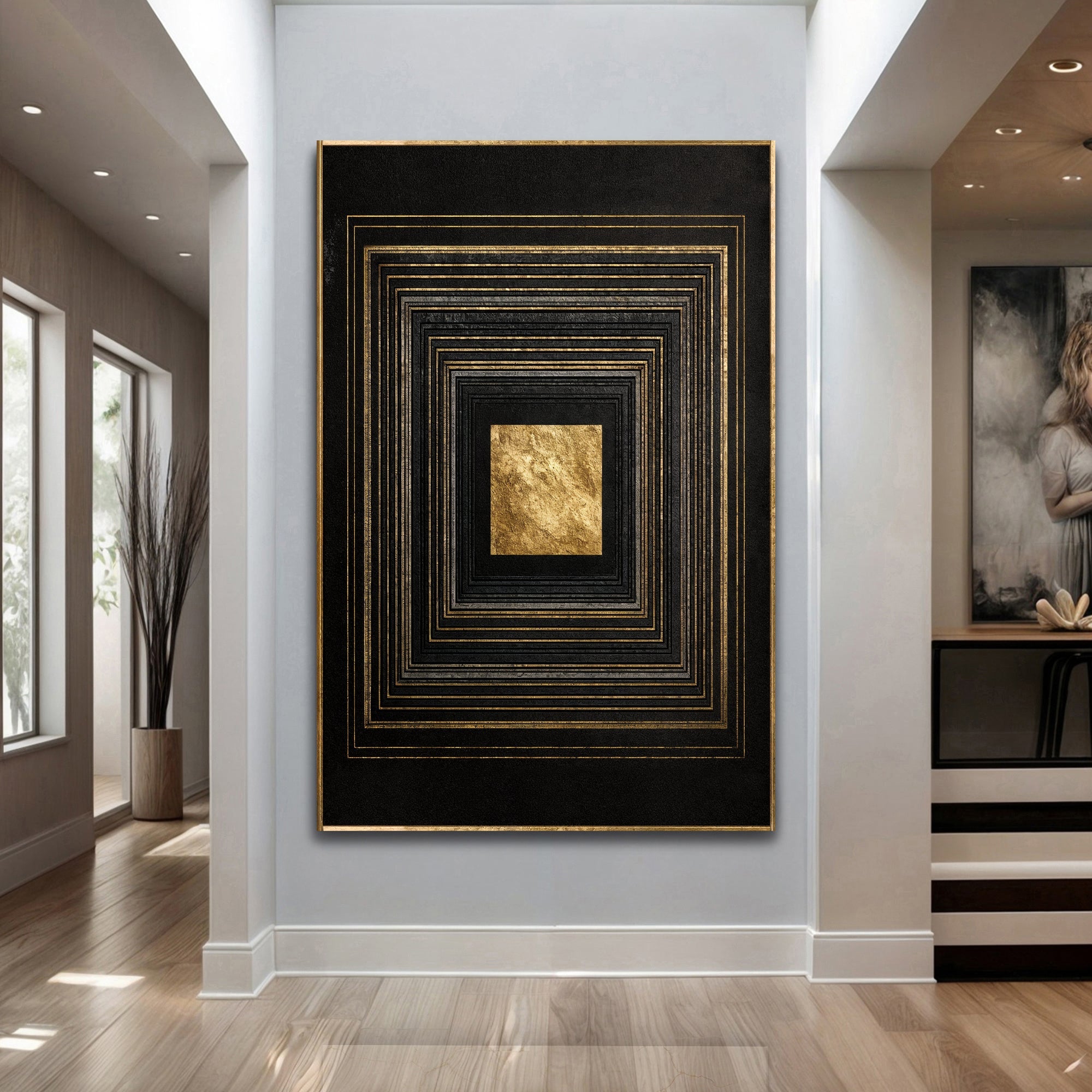 Black And Gold Core Wall Art on sale at MyriadMart