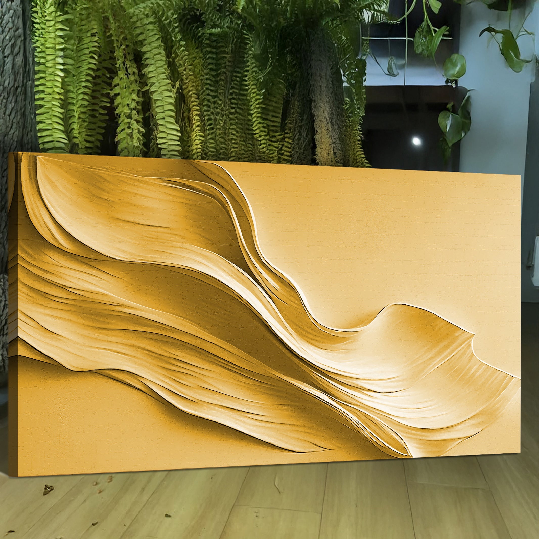 Gold Minimalist Wall Art II on sale at MyriadMart