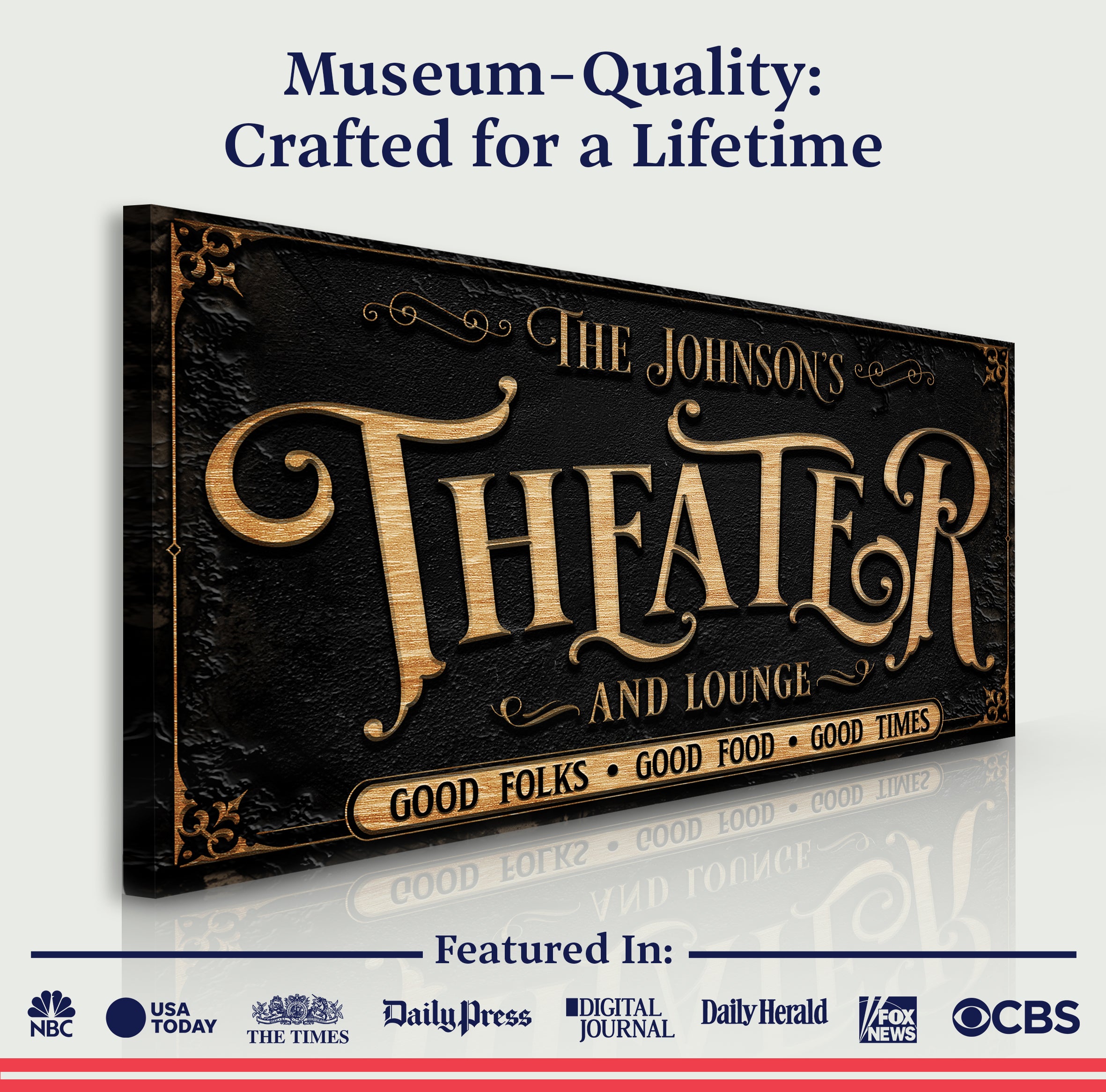 Personalized Theater Sign III on sale at MyriadMart