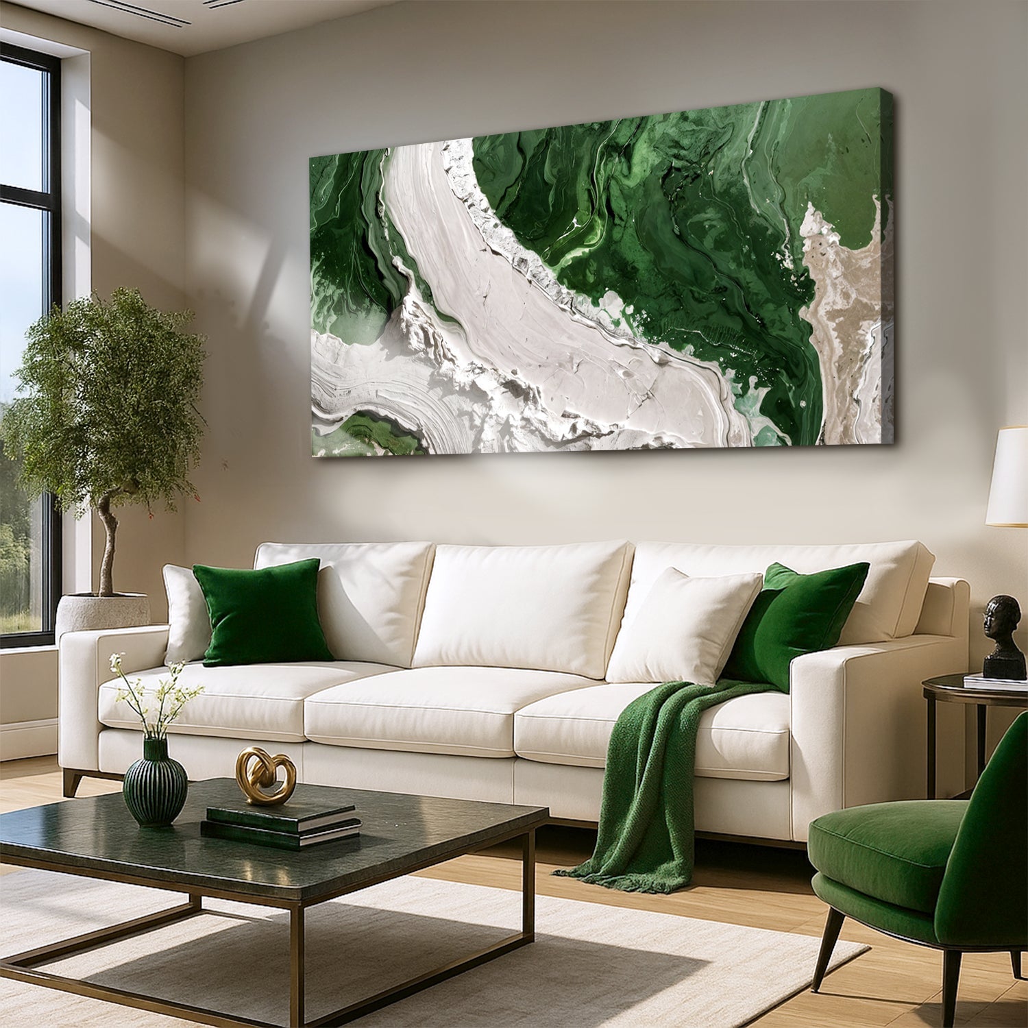 Green Rivers Abstract Wall Art IV on sale at MyriadMart