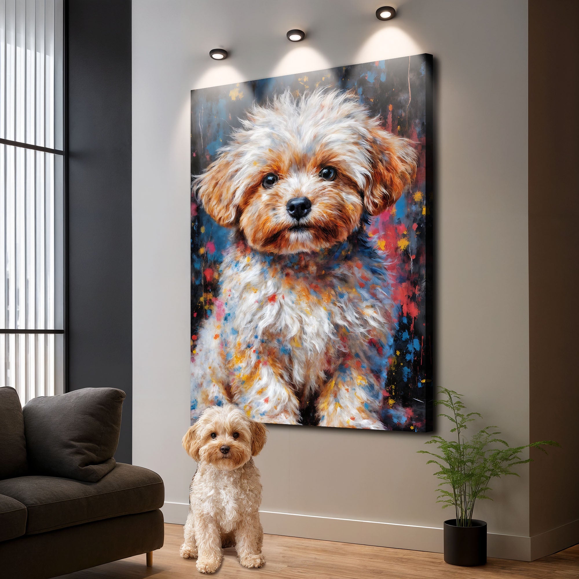 Customized Pet Portrait Abstract Wall Art II on sale at MyriadMart