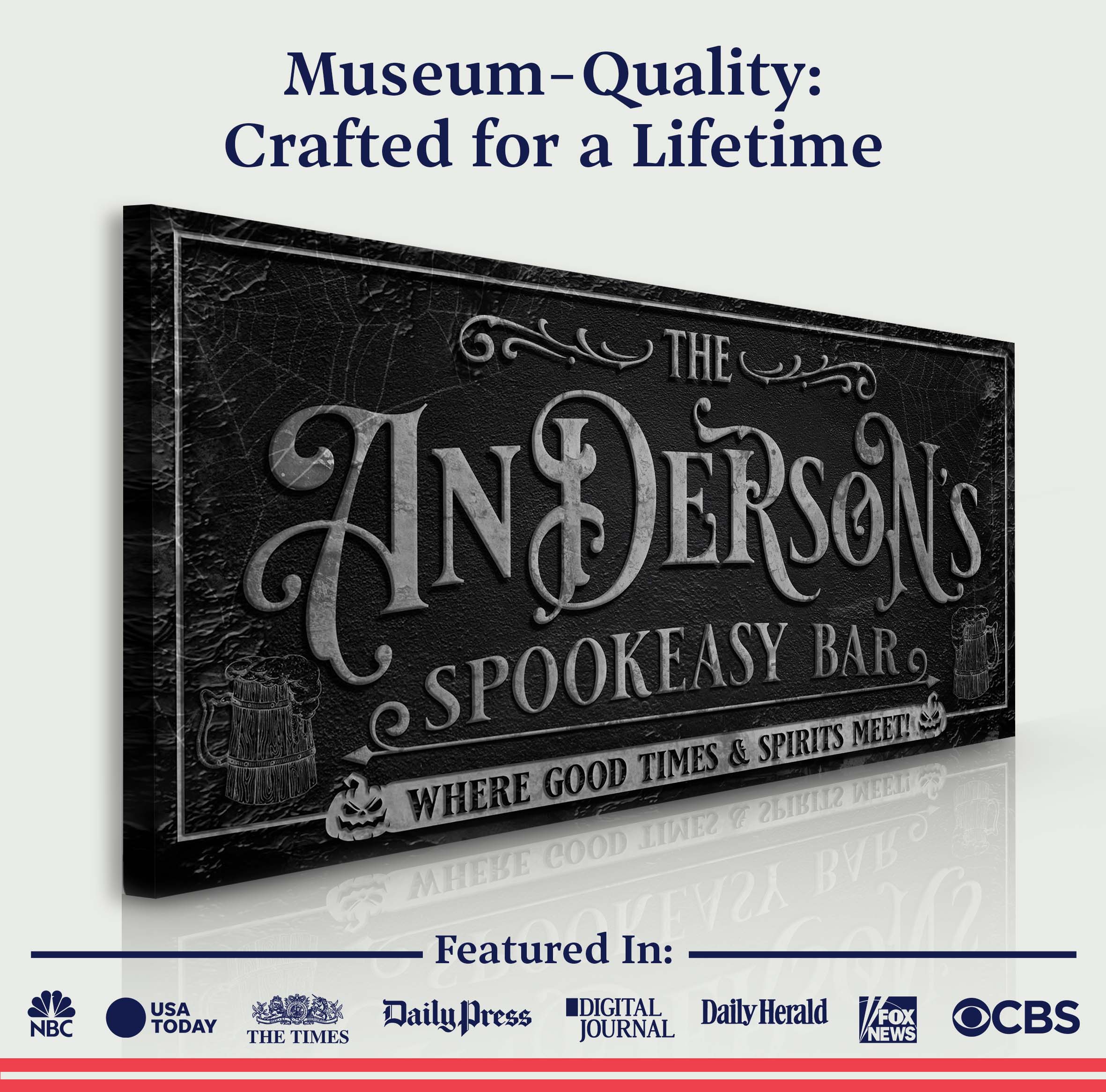 Personalized Spookeasy Bar Sign on sale at MyriadMart