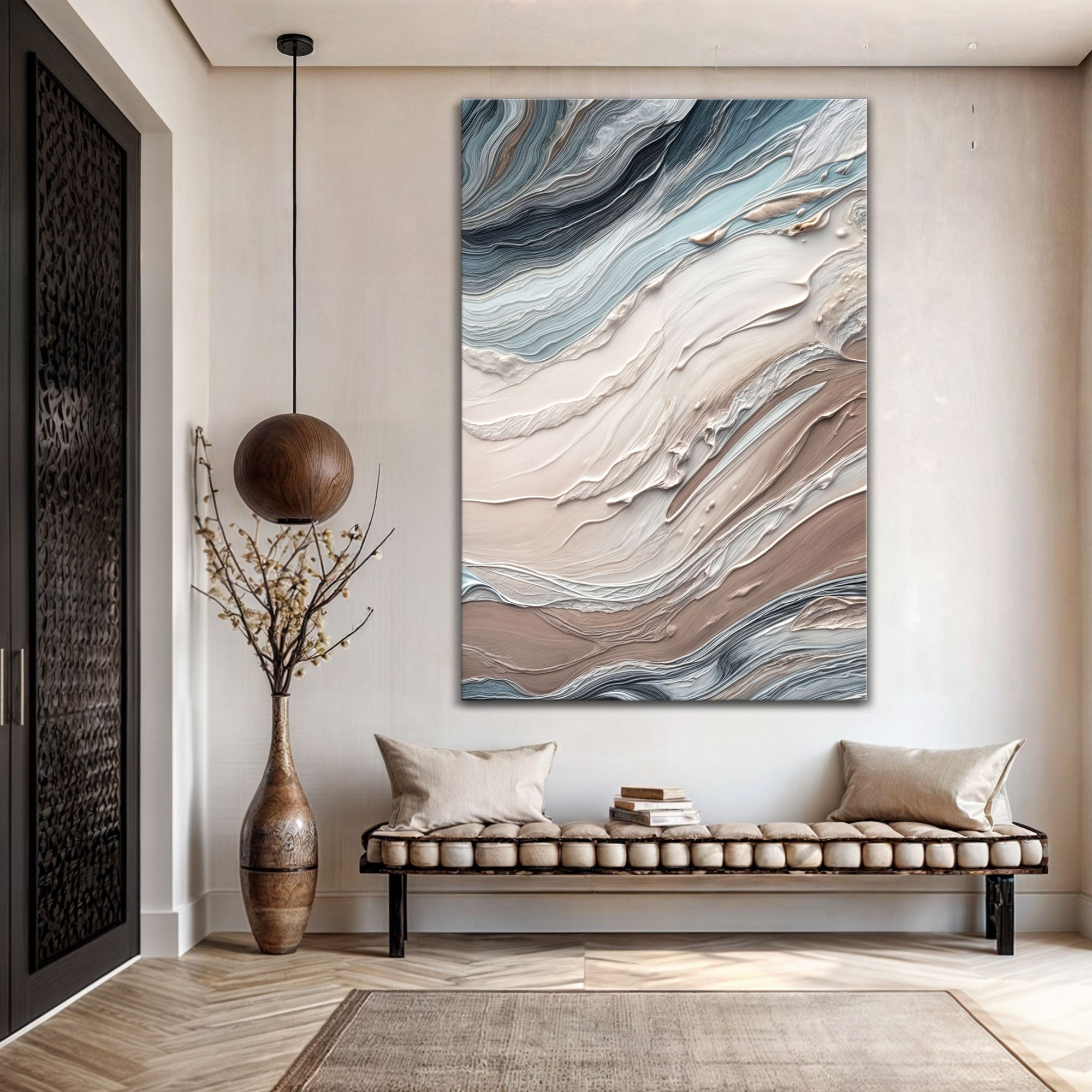 Earth Tone Swirls Wall Art on sale at MyriadMart