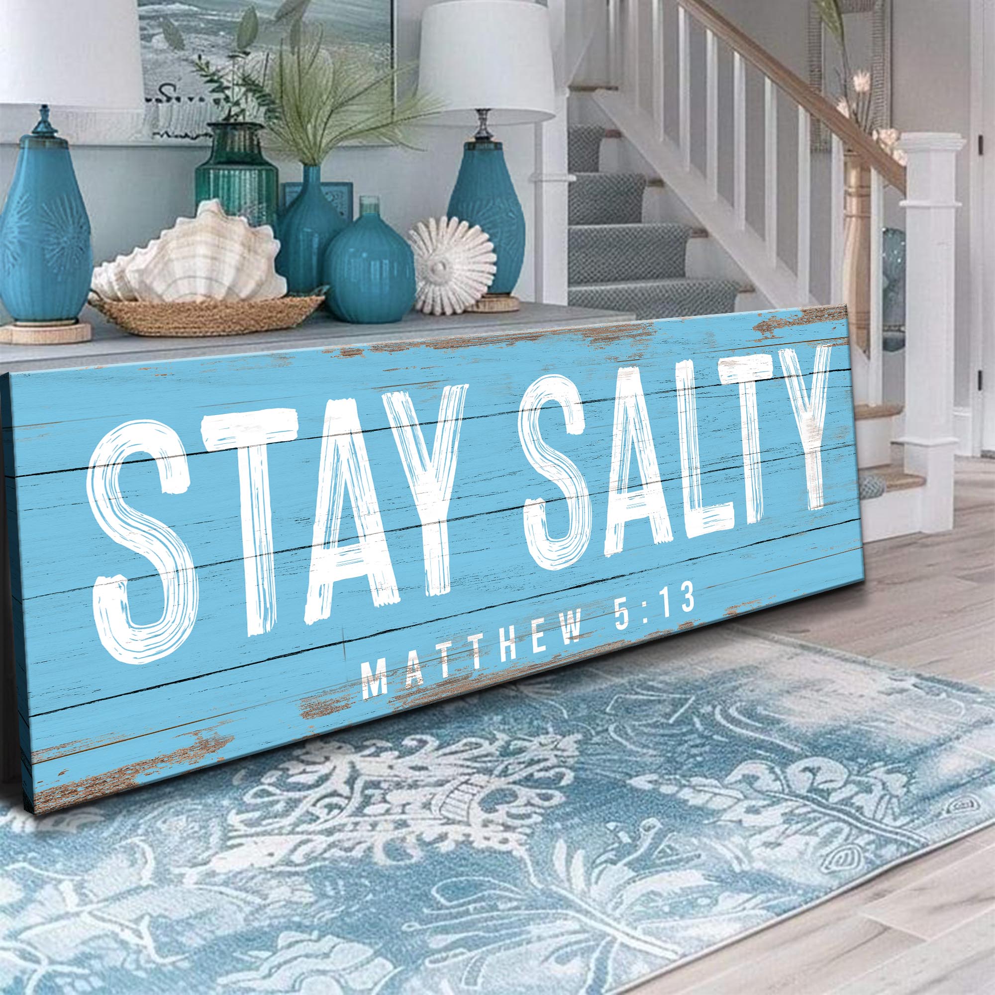 Stay Salty Coastal Sign IV on sale at MyriadMart