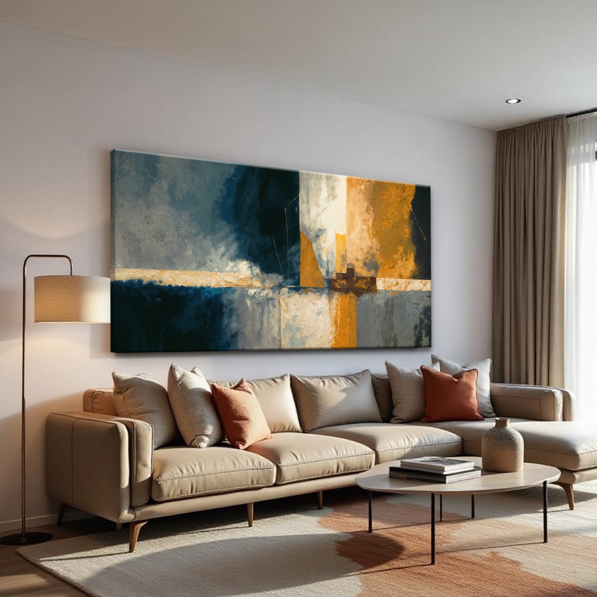 Abstract Geometric Lines Wall Art on sale at MyriadMart