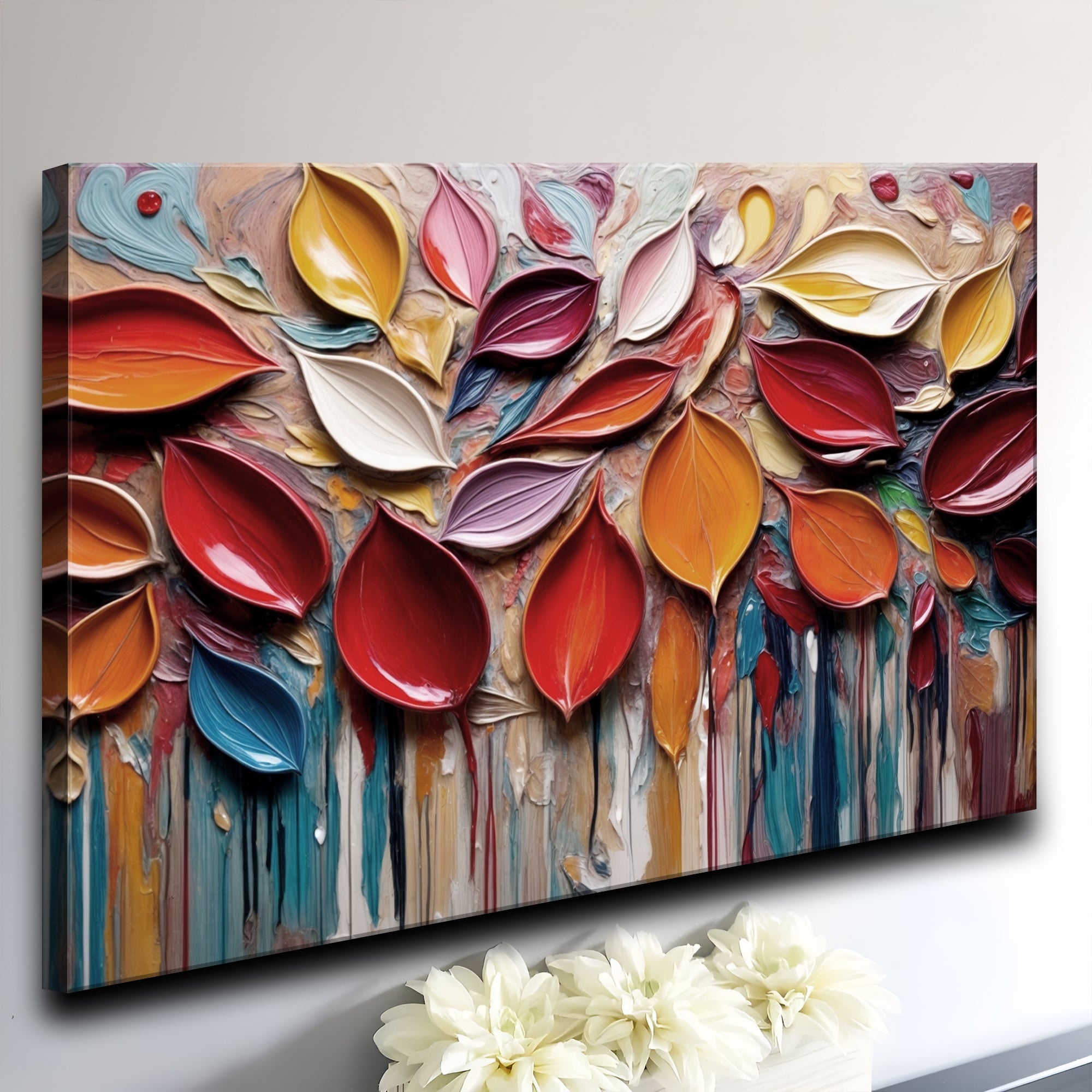 Autumn Rain Impasto Wall Art on sale at MyriadMart