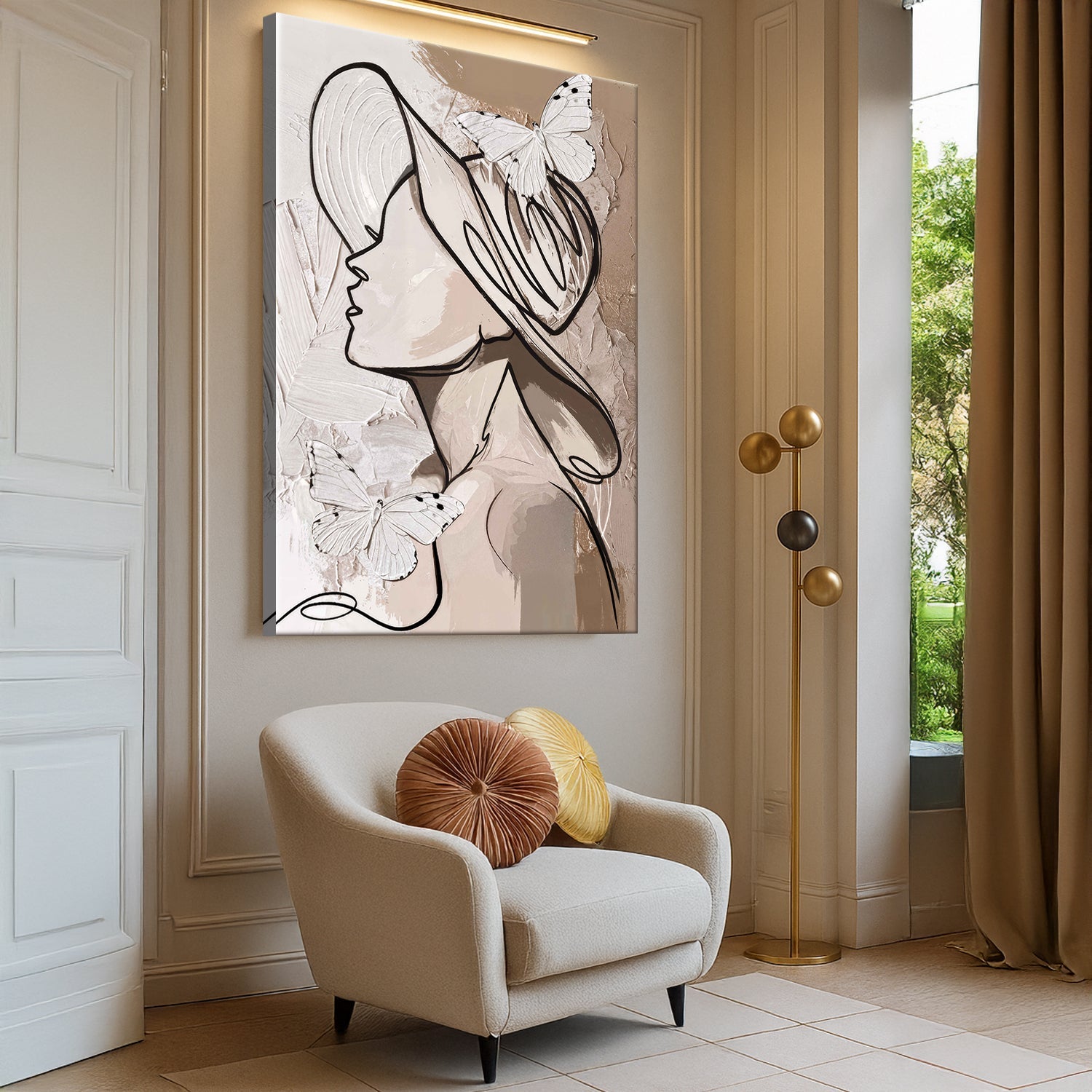 Minimalist Woman Line Wall Art II on sale at MyriadMart