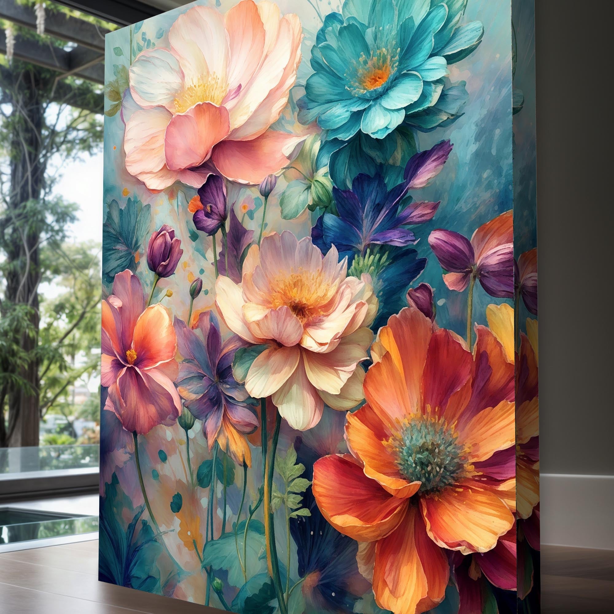 Spring Bouquet Impasto Wall Art on sale at MyriadMart