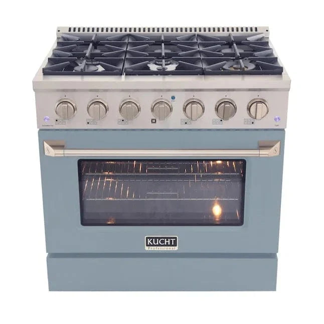 Kucht 36” Pro-Style Kitchen Dual Fuel Range - KDF362/LP-LB on sale at MyriadMart