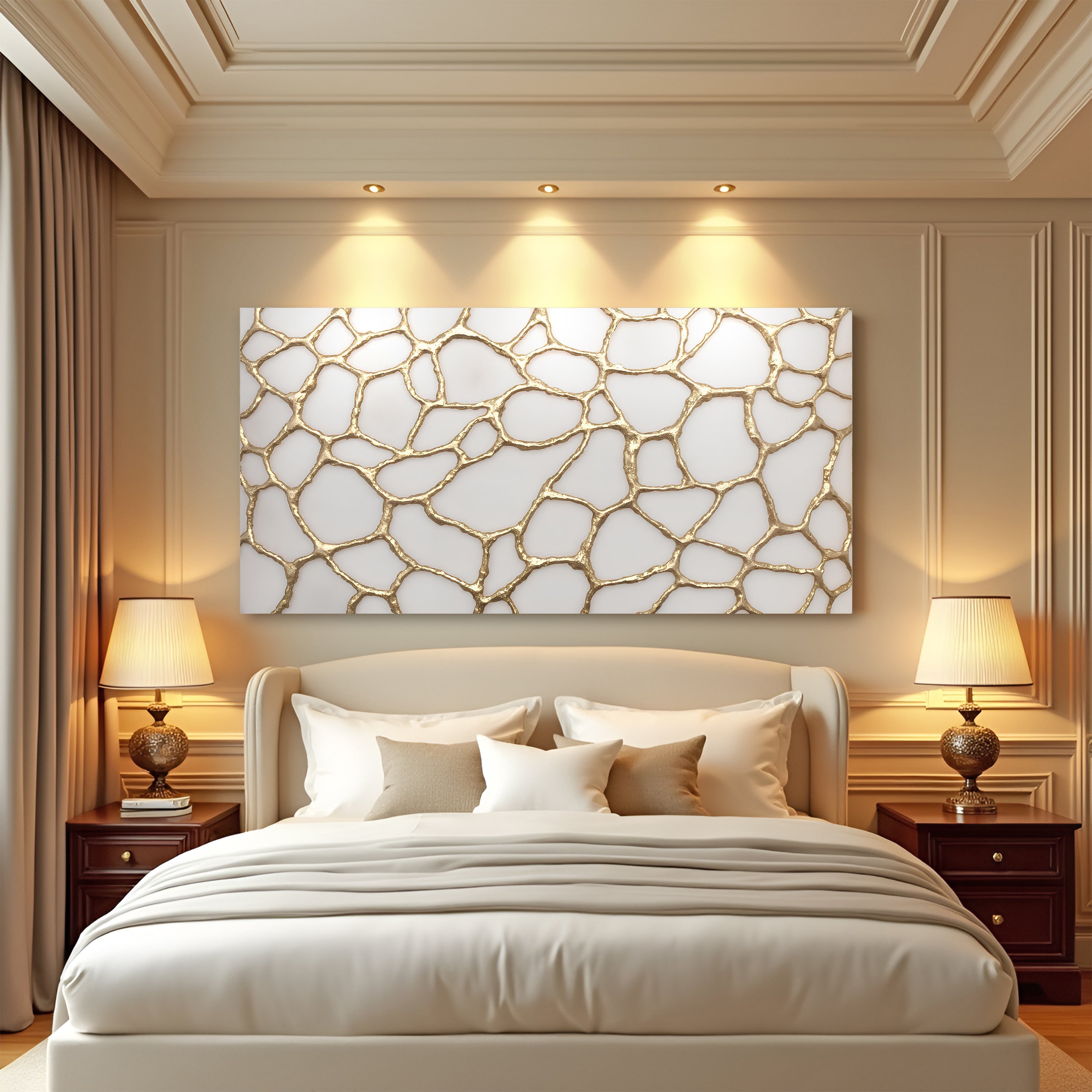 Golden Neurons Wall Art on sale at MyriadMart