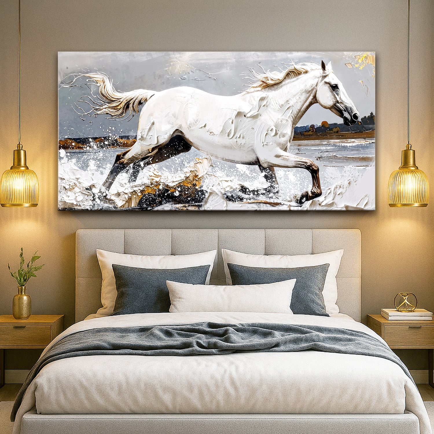 Modern Abstract Horse Wall Art on sale at MyriadMart