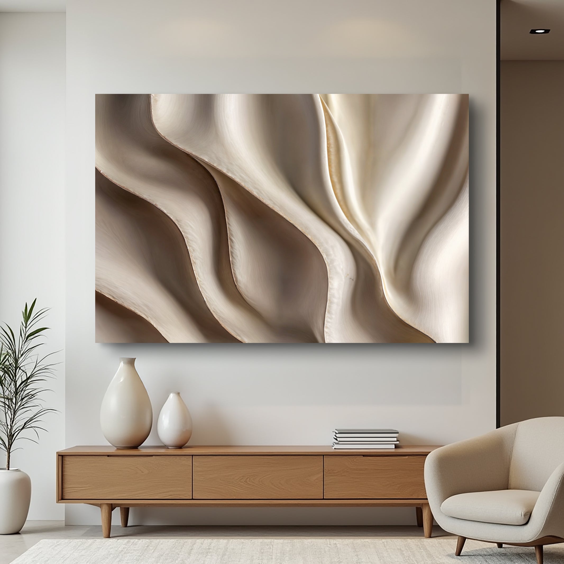 Beyond the Surface – 3D Abstract Waves Wall Art on sale at MyriadMart