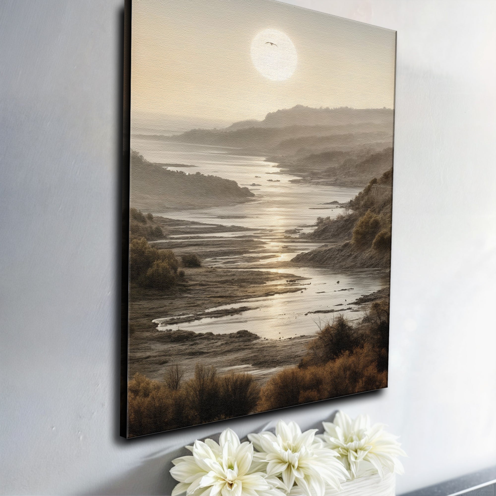 Misty Shores Coastal Impasto Wall Art on sale at MyriadMart