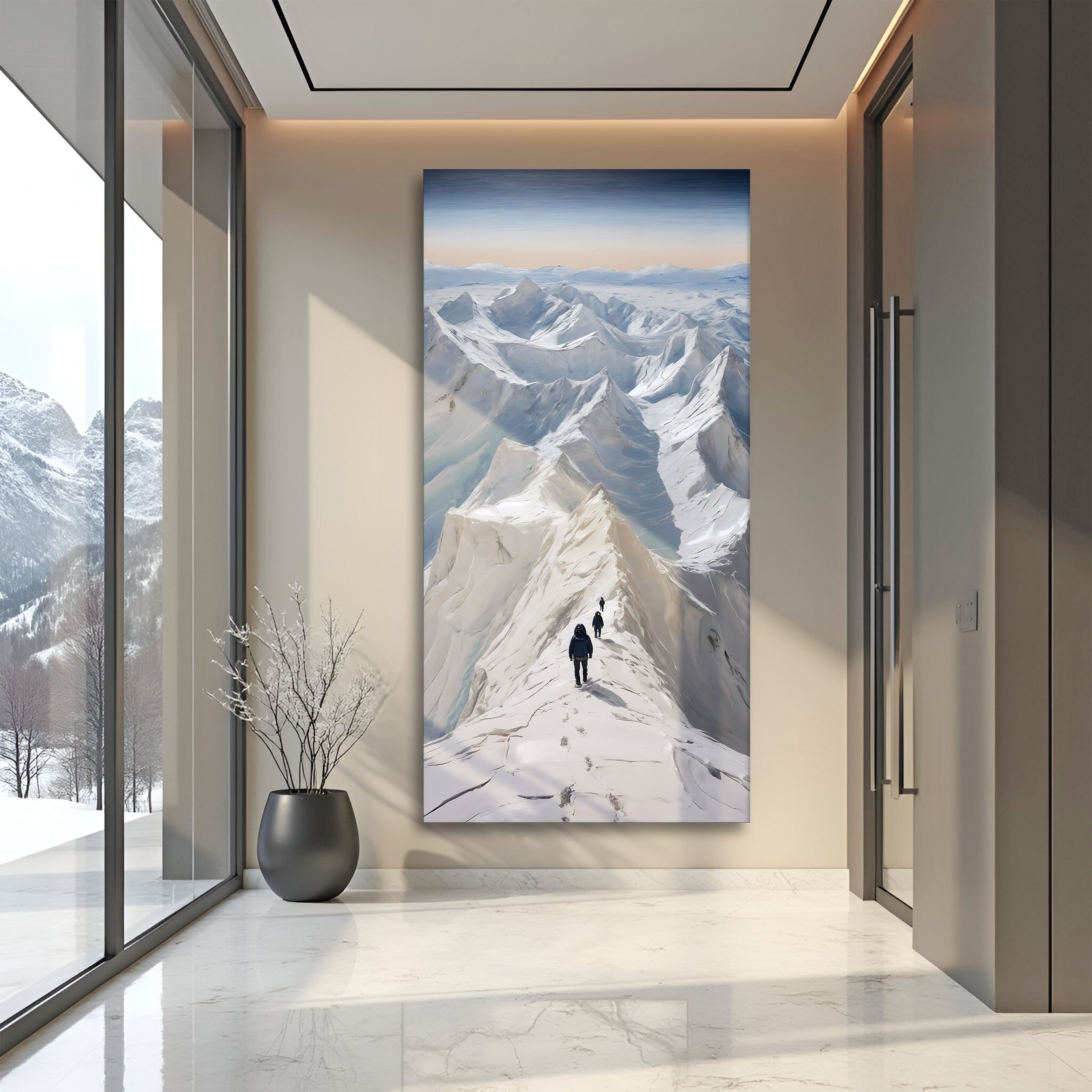 Snow Mountain Abstract Wall Art on sale at MyriadMart