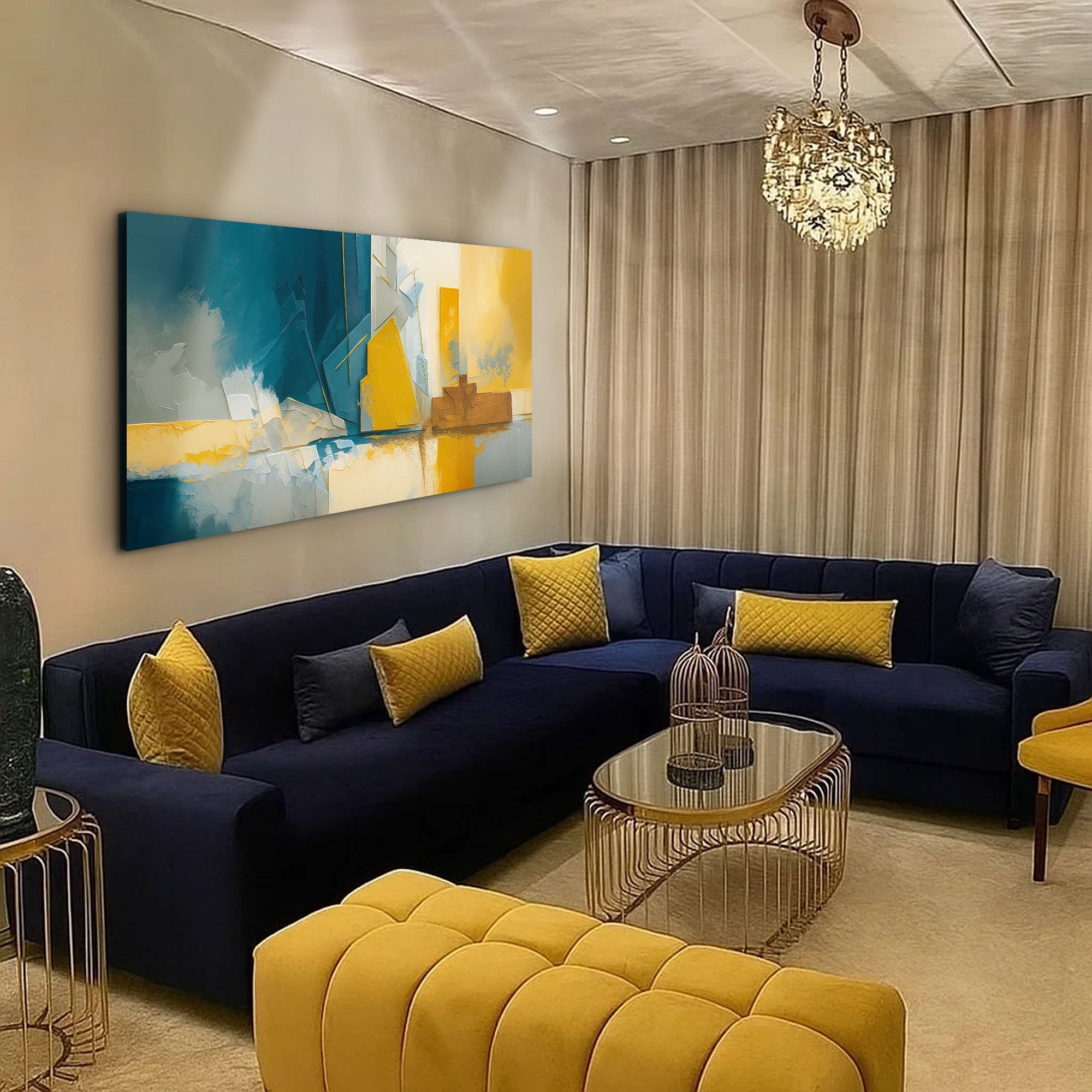 Abstract Geometric Lines Wall Art II on sale at MyriadMart