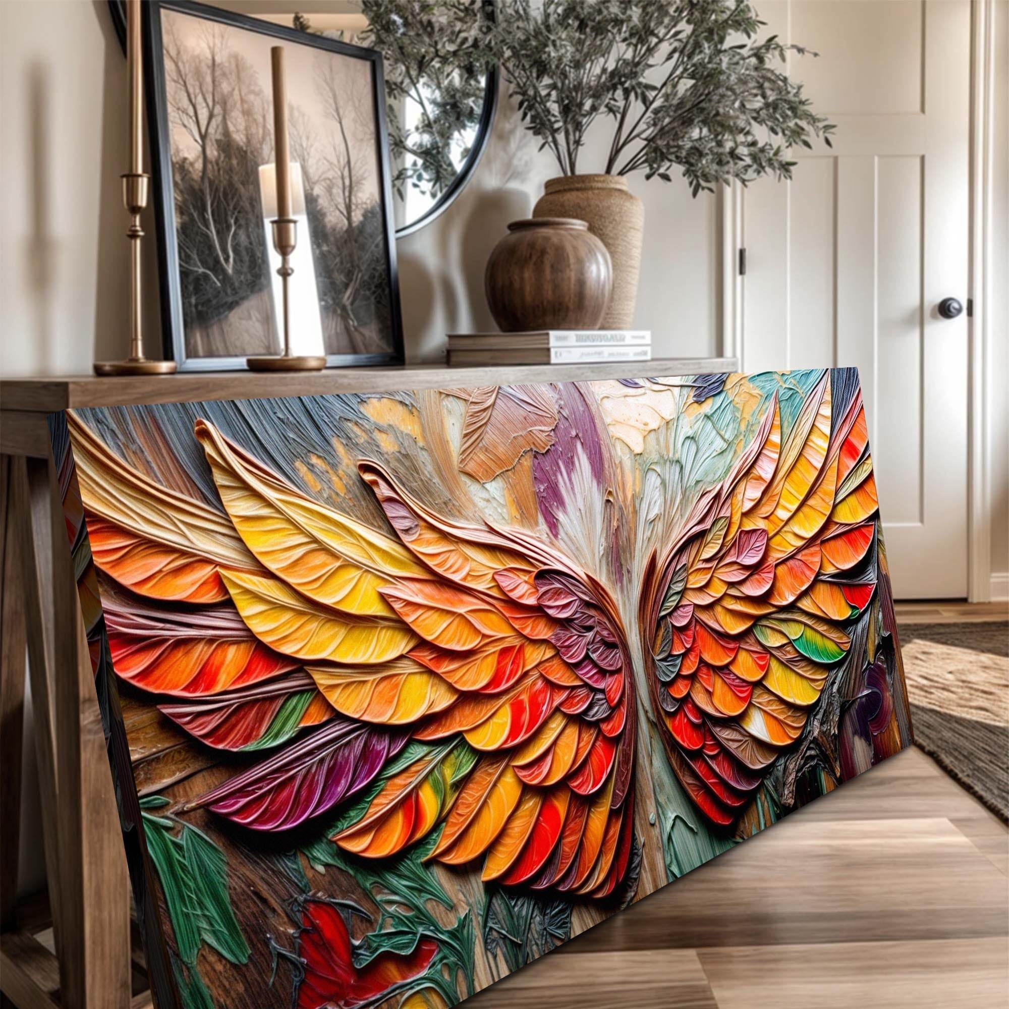 Wings Of Ascension Impasto Wall Art on sale at MyriadMart