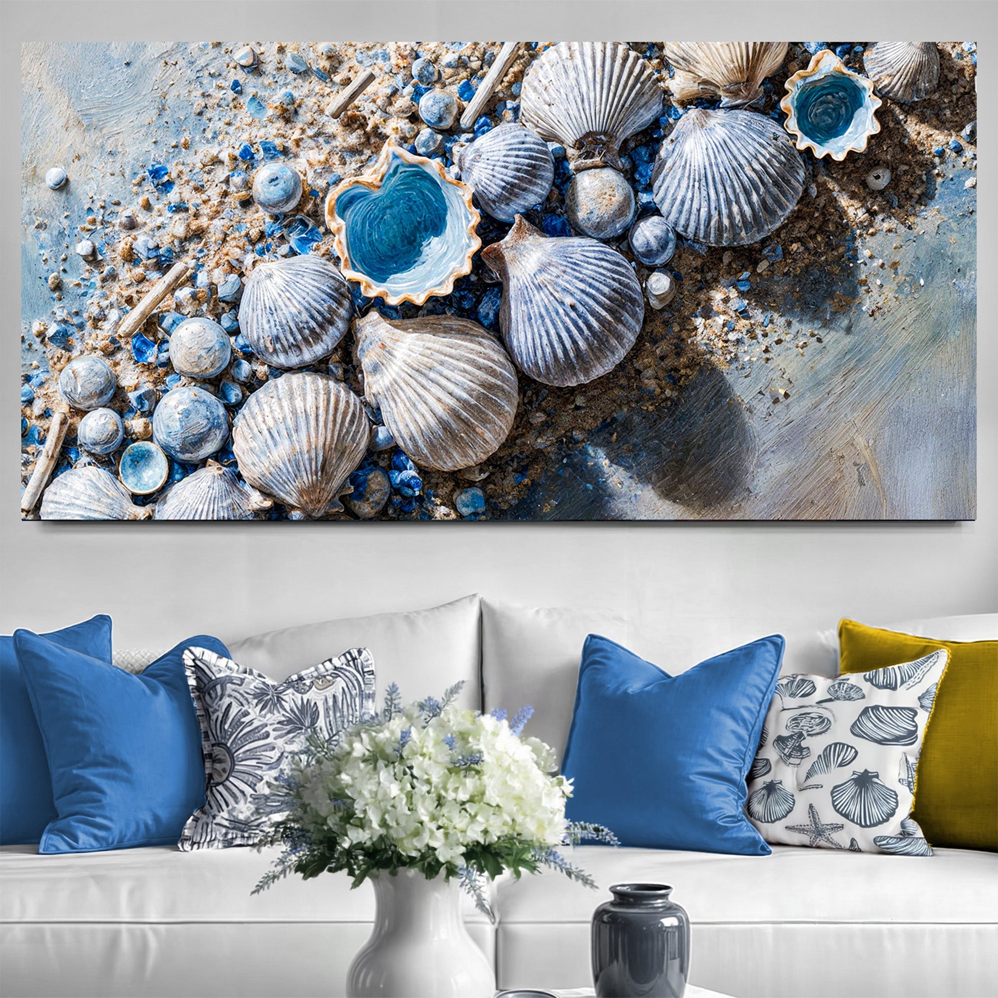 Sea Shells Modern Coastal Wall Art II on sale at MyriadMart
