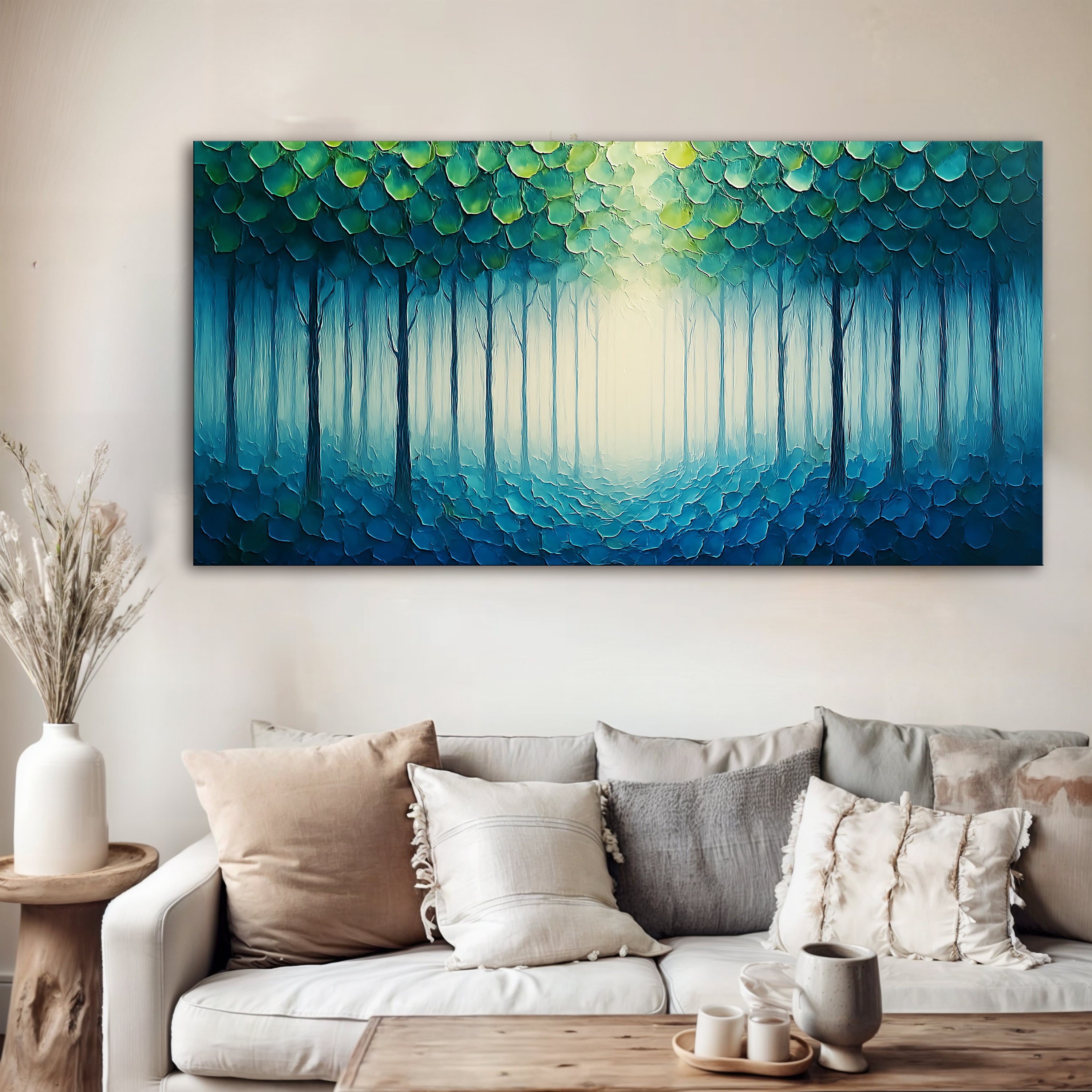 Forest Whispers Impasto Wall Art on sale at MyriadMart