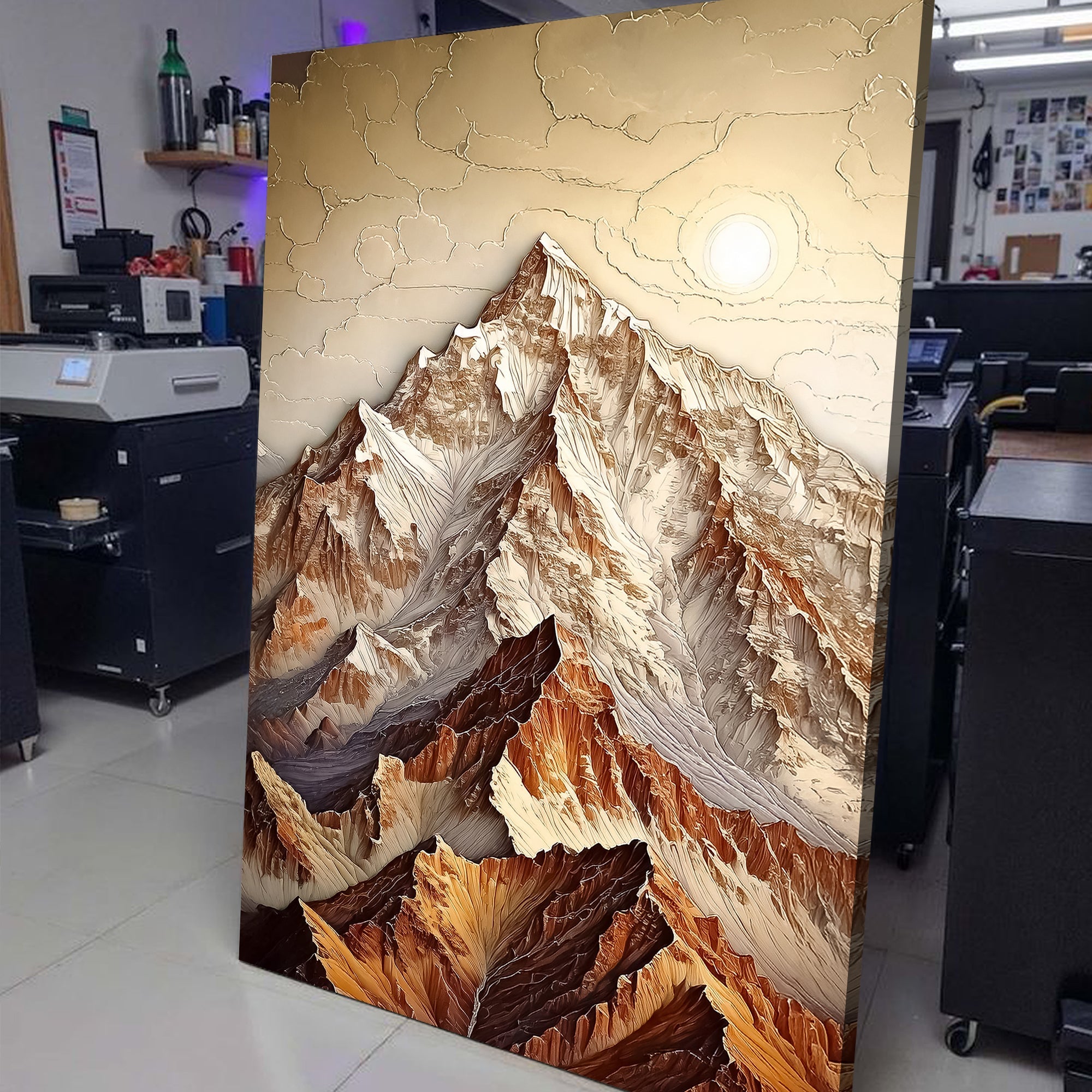 3D Minimalist Mountain Wall Art on sale at MyriadMart