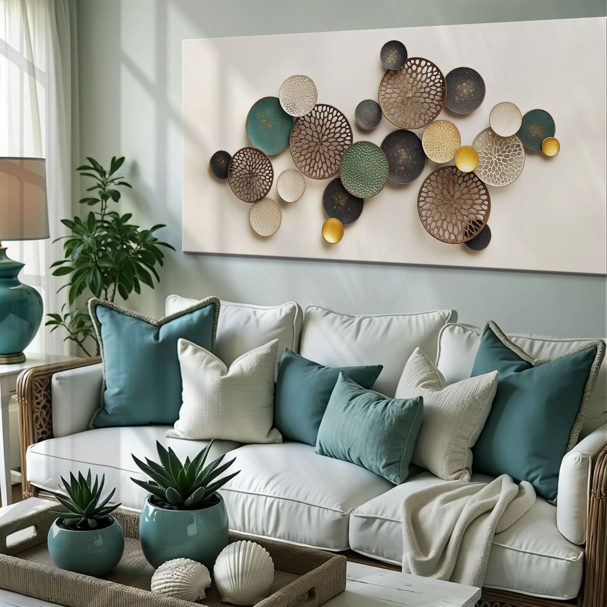 Lotus Leaf Abstract Wall Art II on sale at MyriadMart