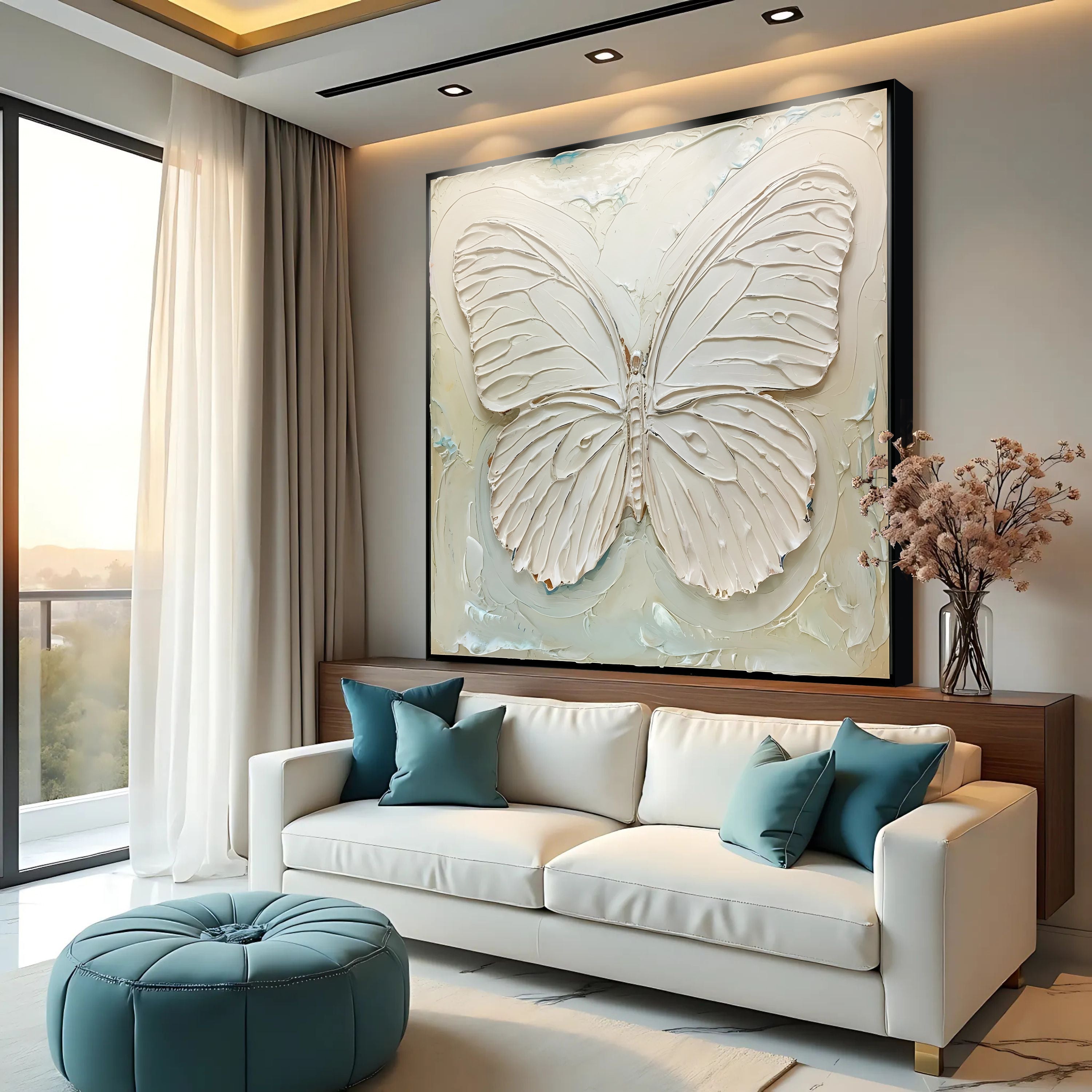 3D White Butterfly Wall Art on sale at MyriadMart