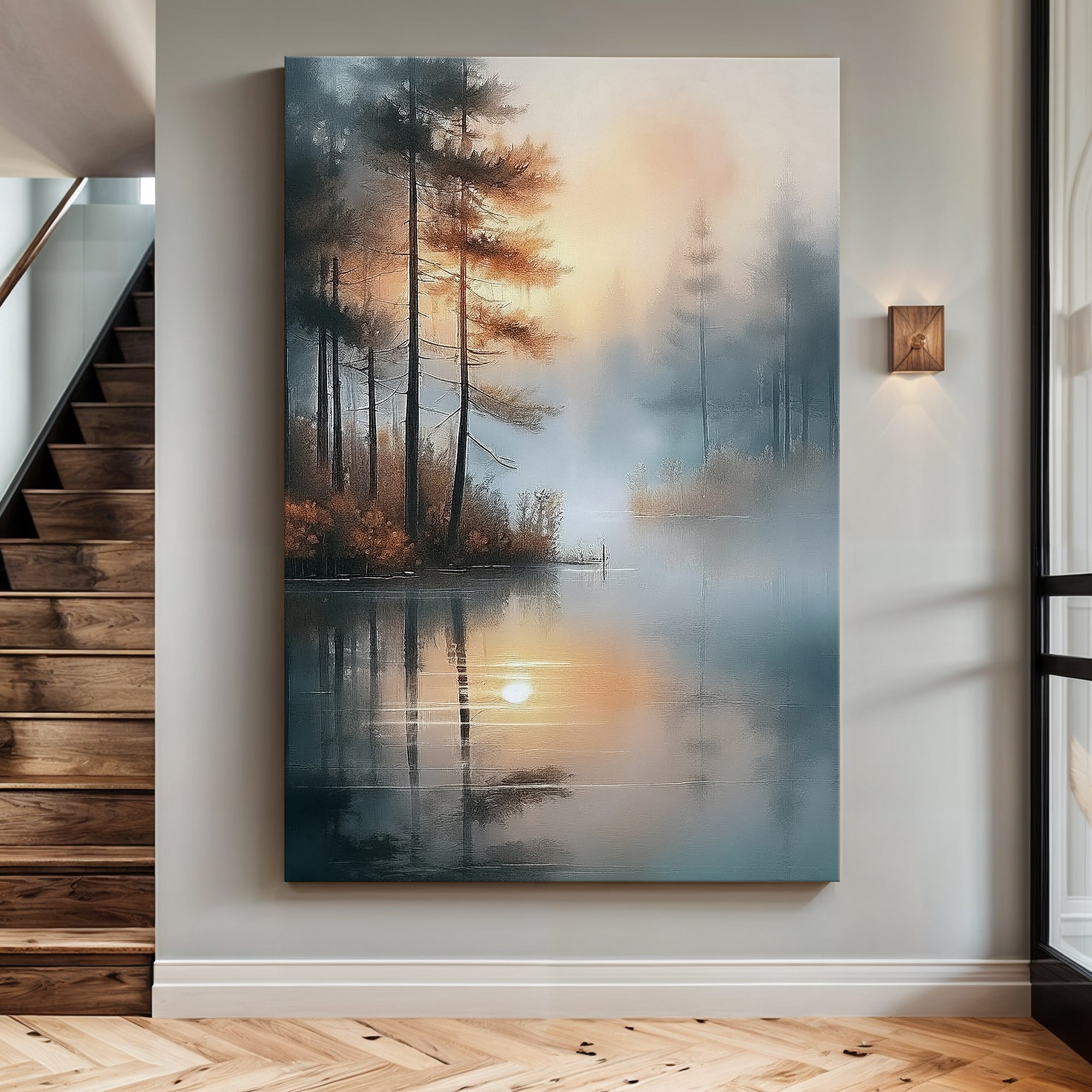 Misty Lake Wall Art on sale at MyriadMart