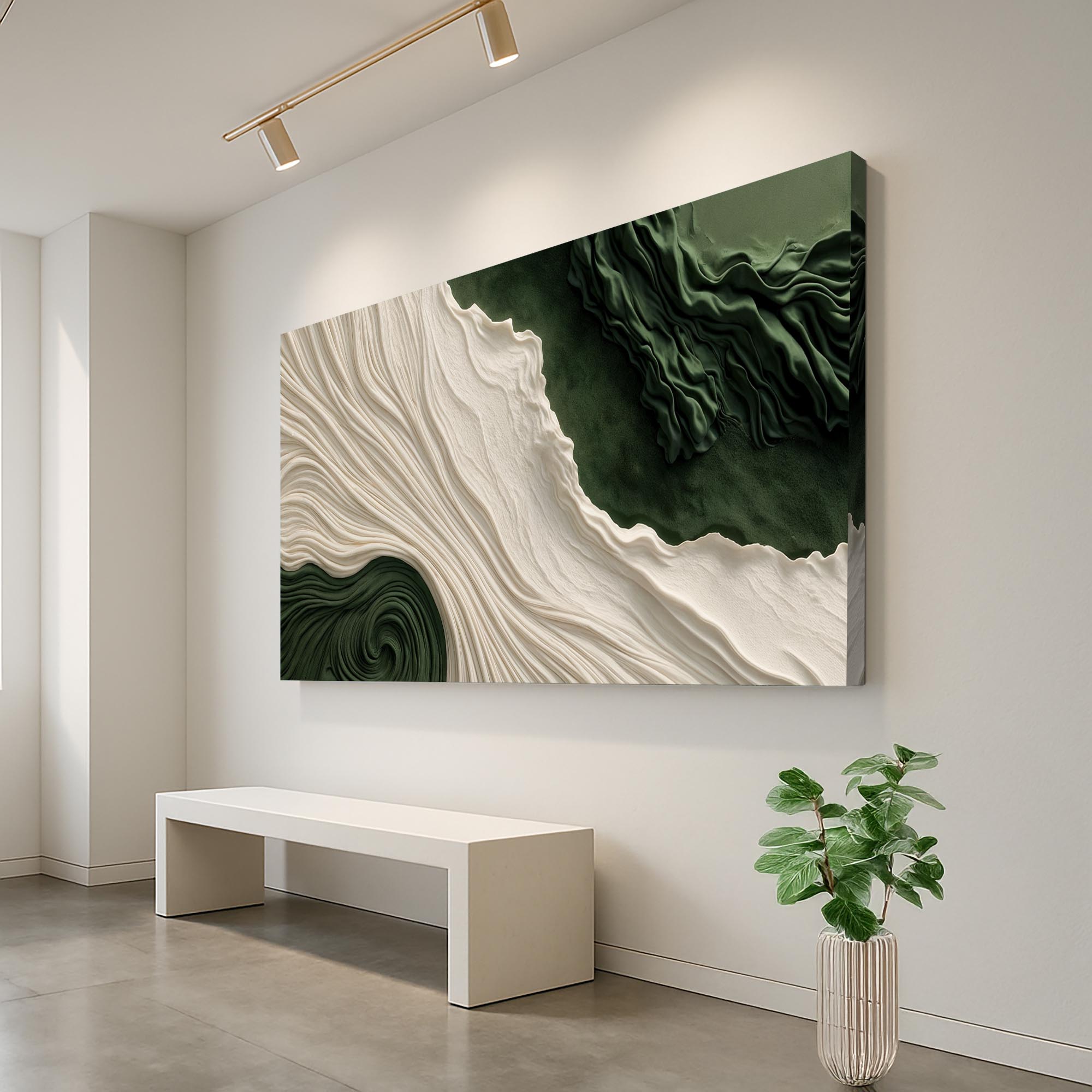 Green Rivers Abstract Wall Art XI on sale at MyriadMart