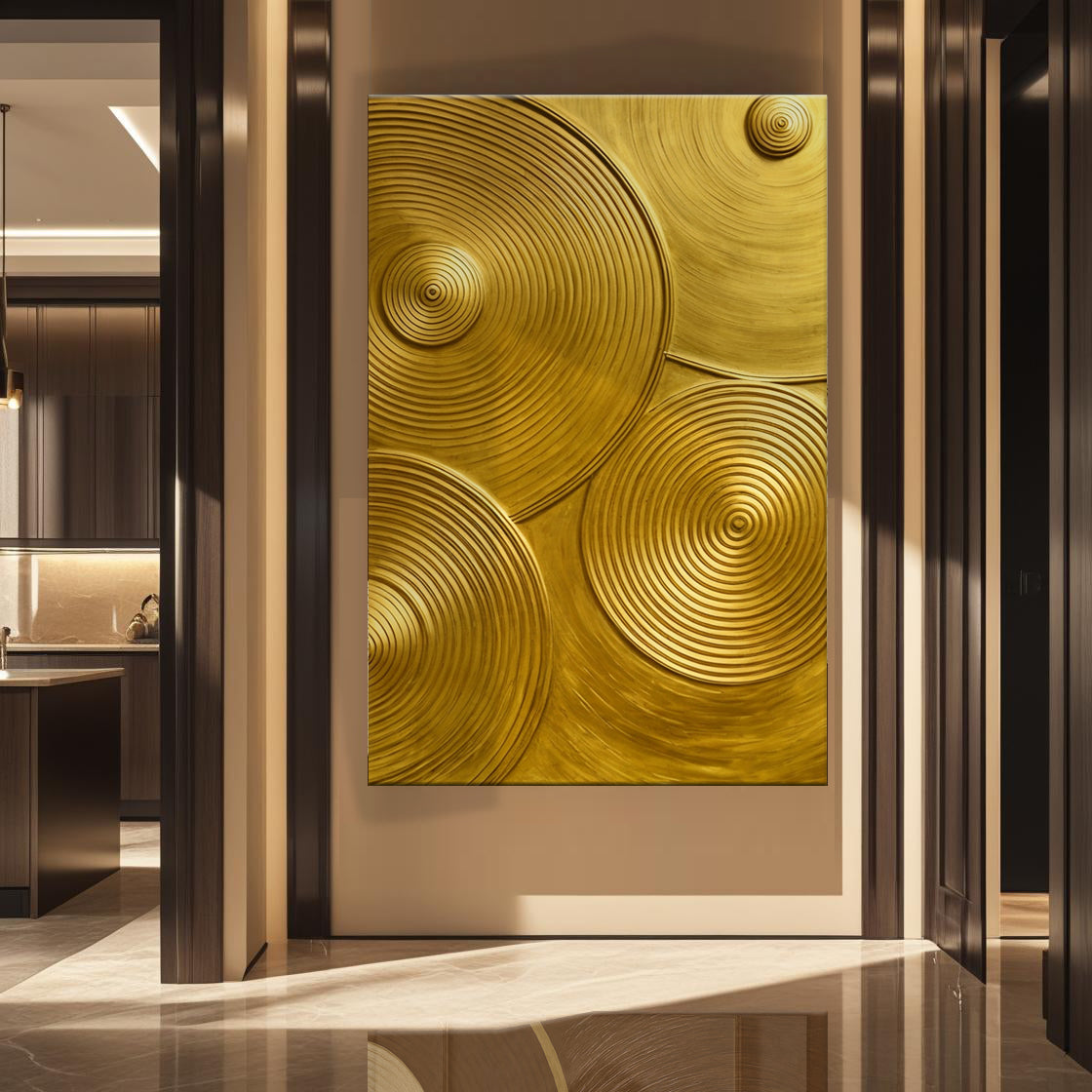 Gold Symphony Wall Art on sale at MyriadMart