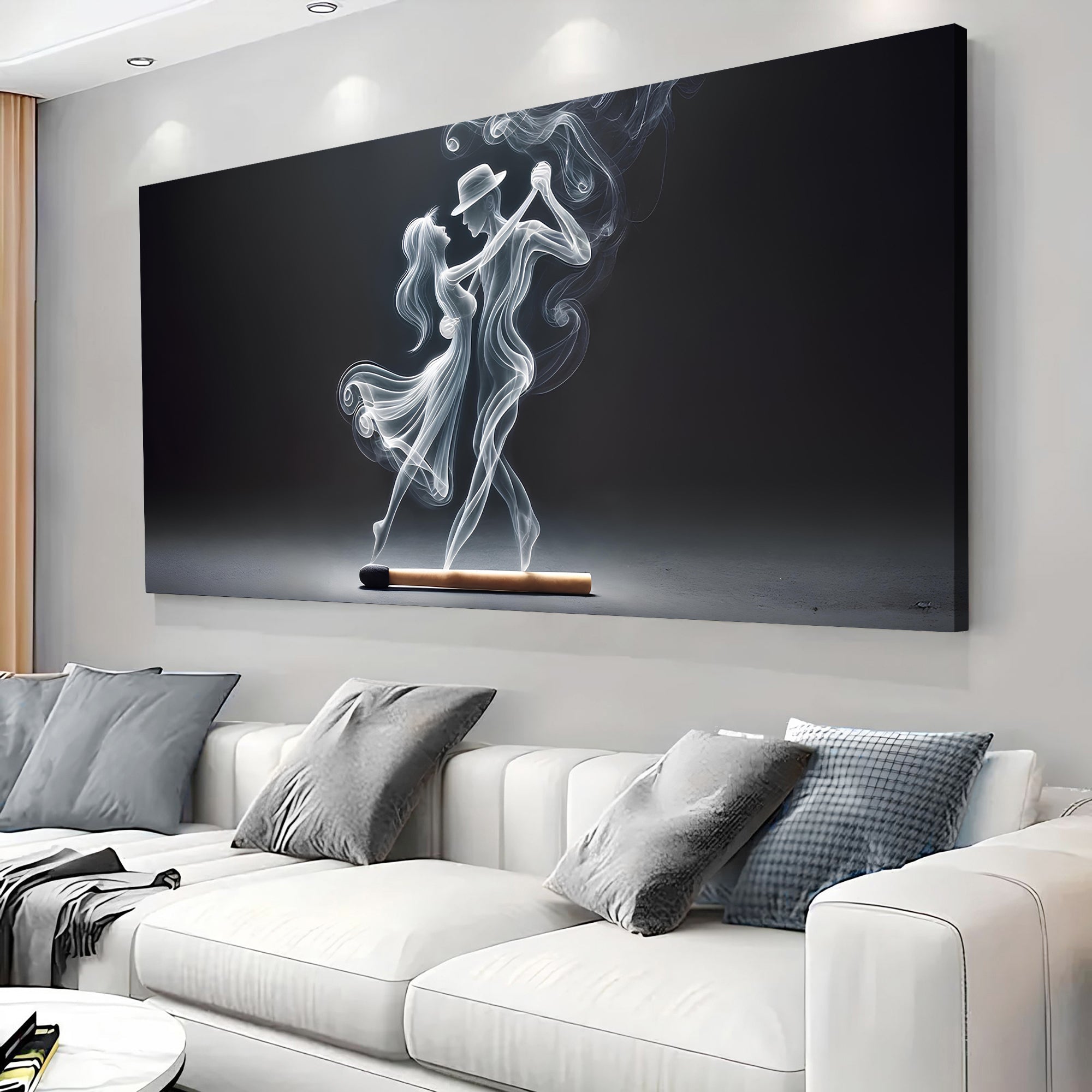 Modern Abstract Couple Dance Wall Art on sale at MyriadMart