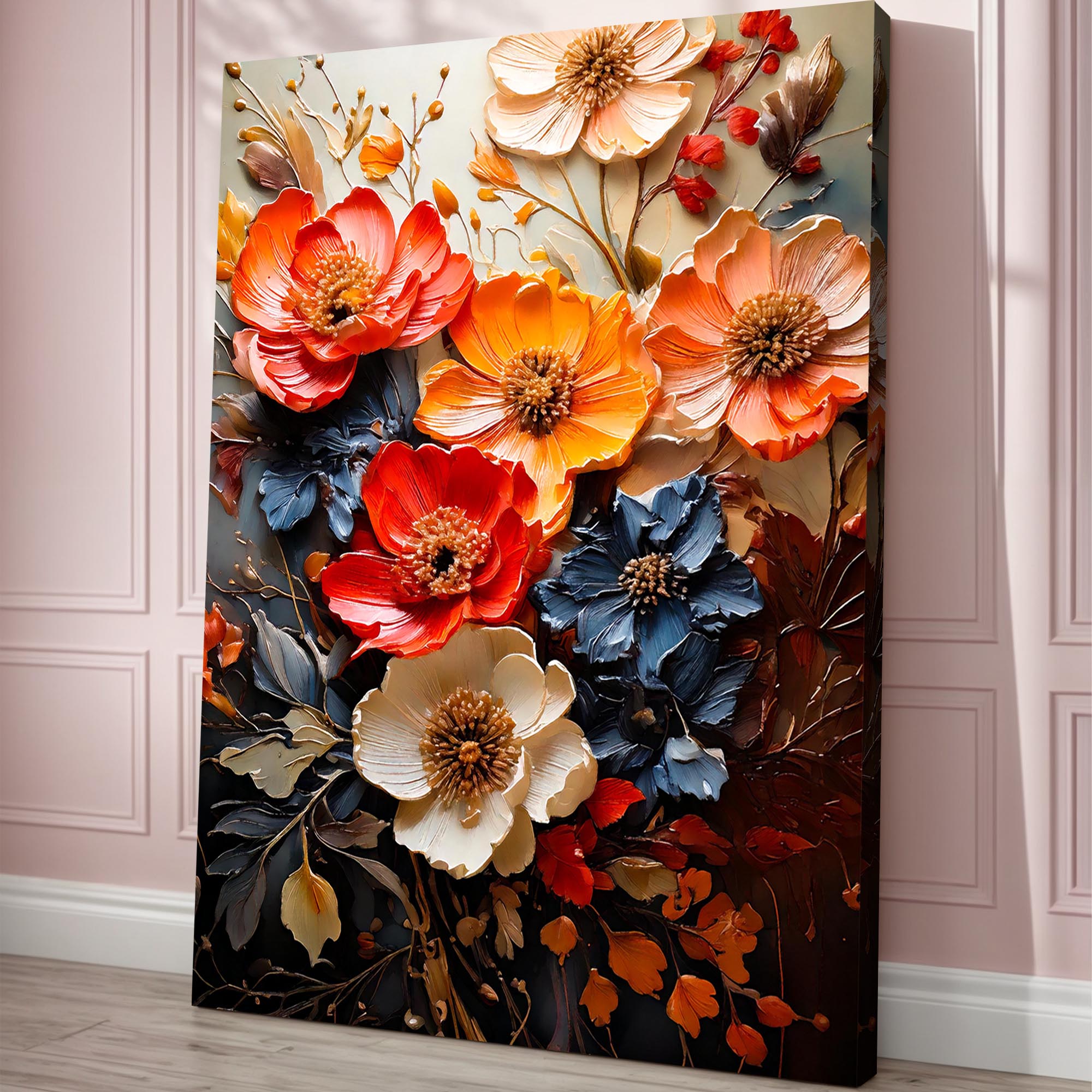 Blooming Garden Rhapsody Impasto Wall Art on sale at MyriadMart