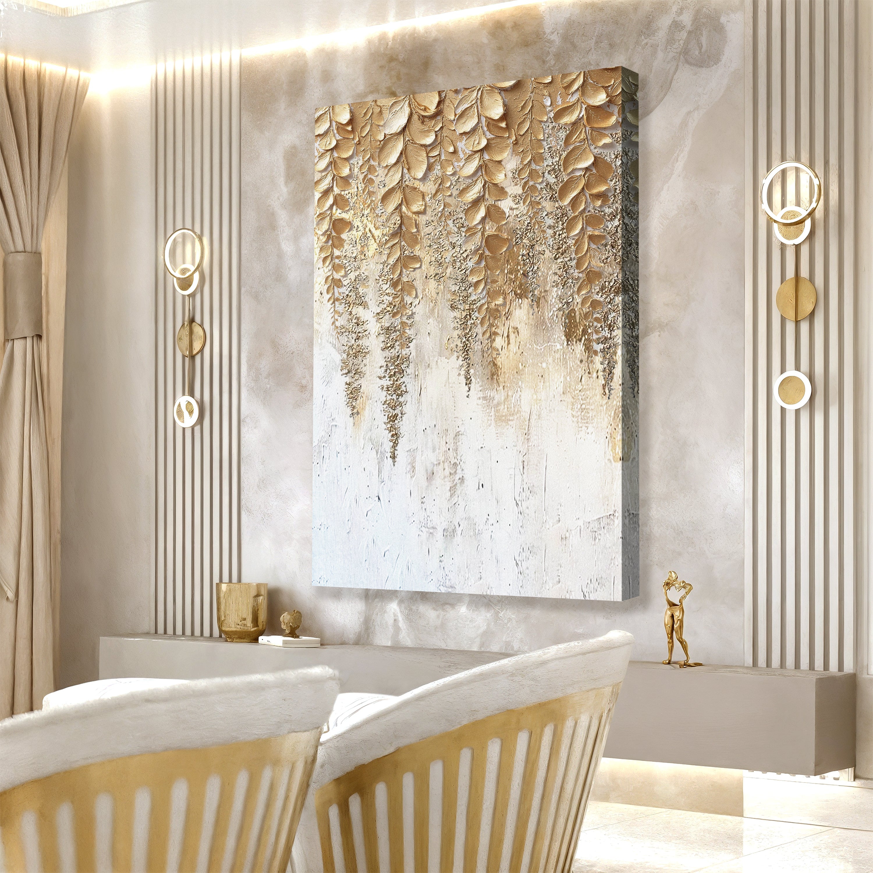 Golden Wisteria Wall Art on sale at MyriadMart