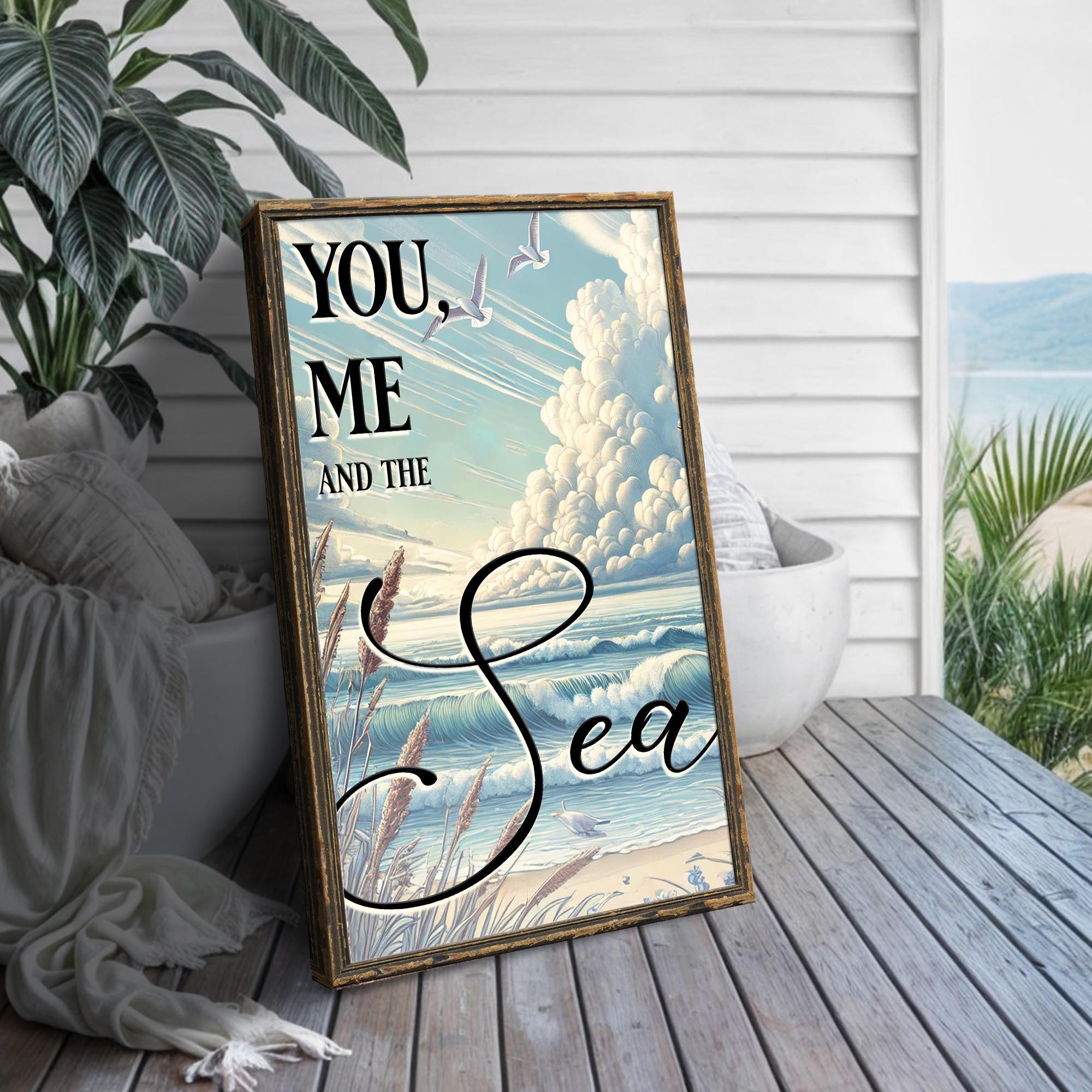 You Me and the Sea Coastal Sign III on sale at MyriadMart