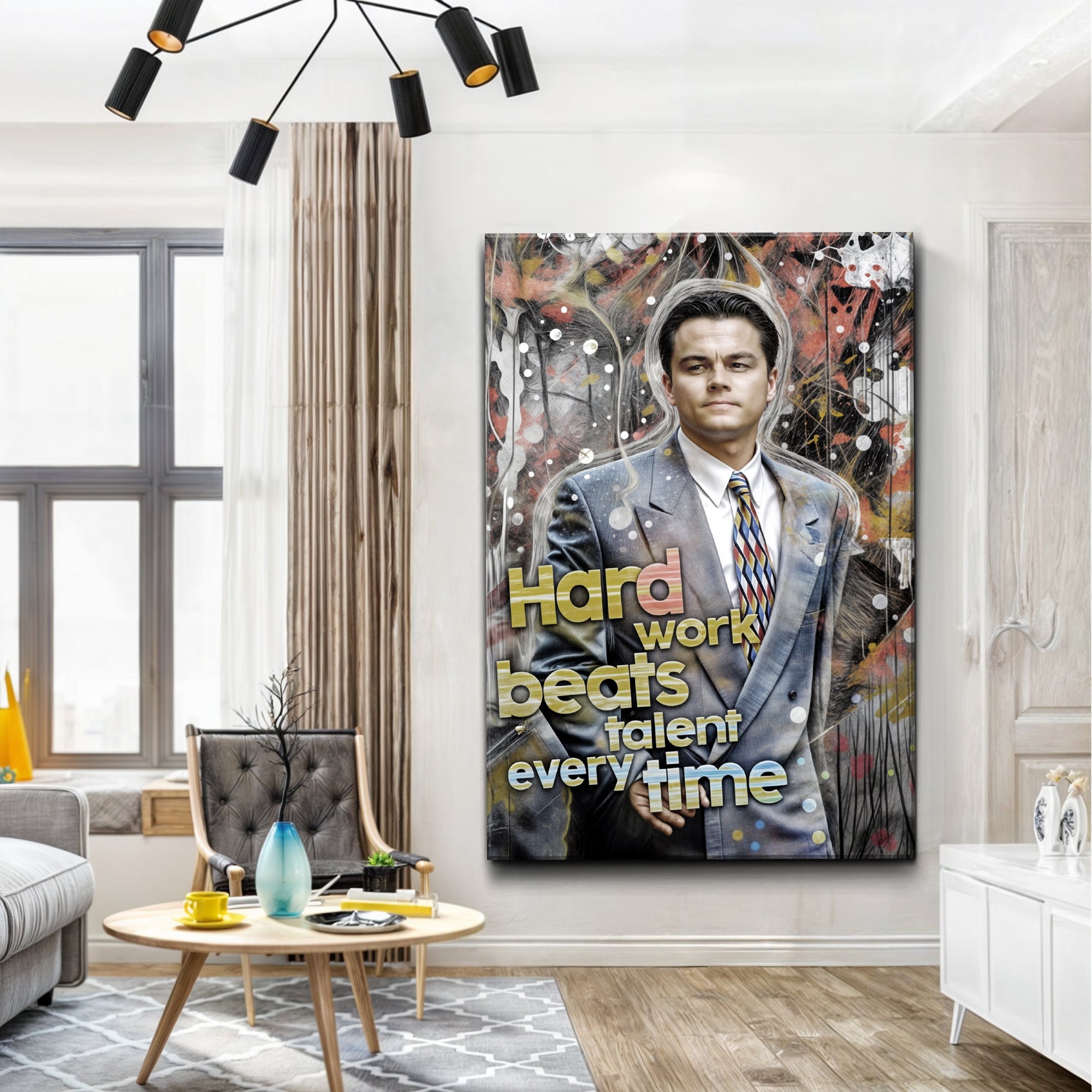 Hard Work Beats Talent Every Time Motivational Wall Sign on sale at MyriadMart