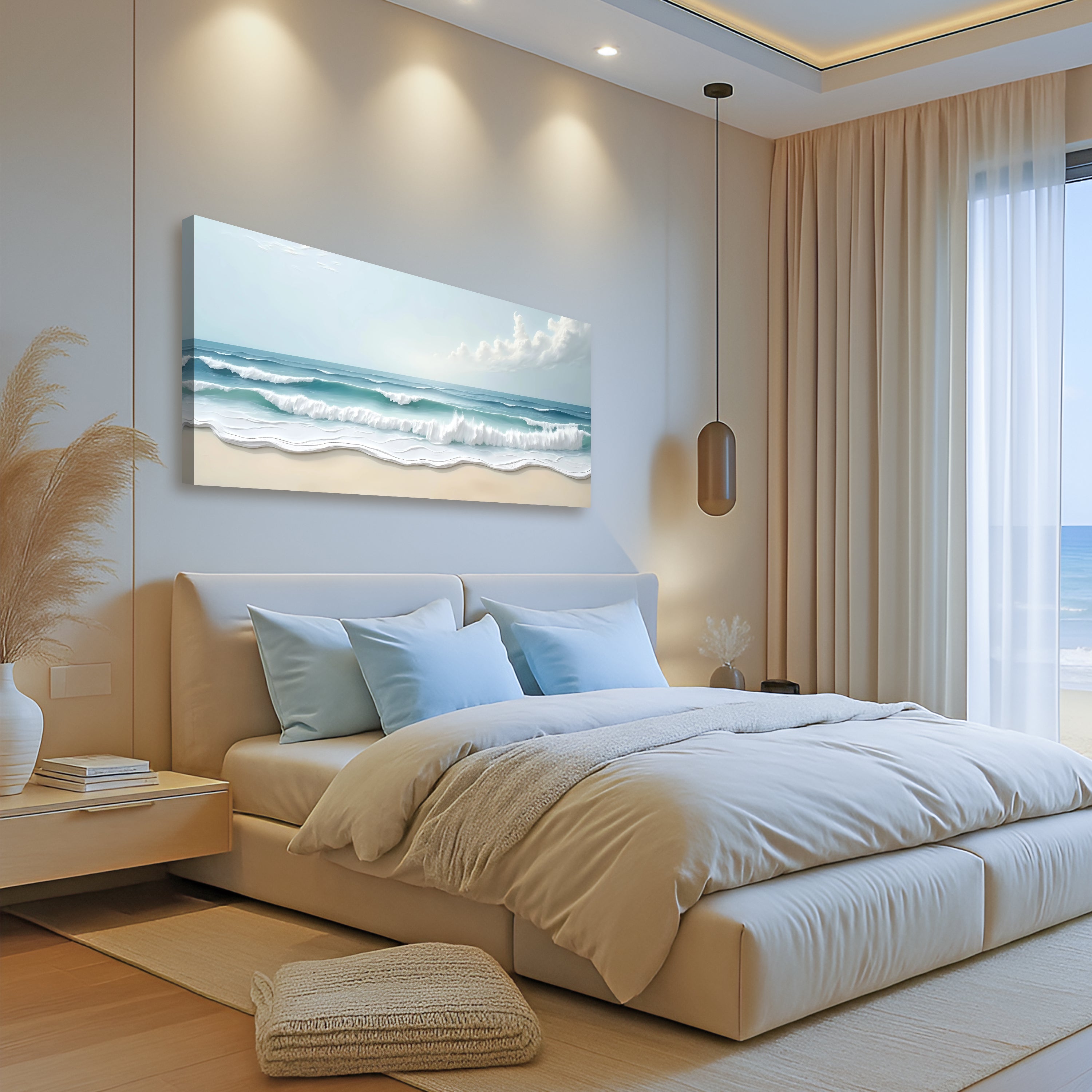 Serene Ocean Wave Coastal Wall Art XIV on sale at MyriadMart