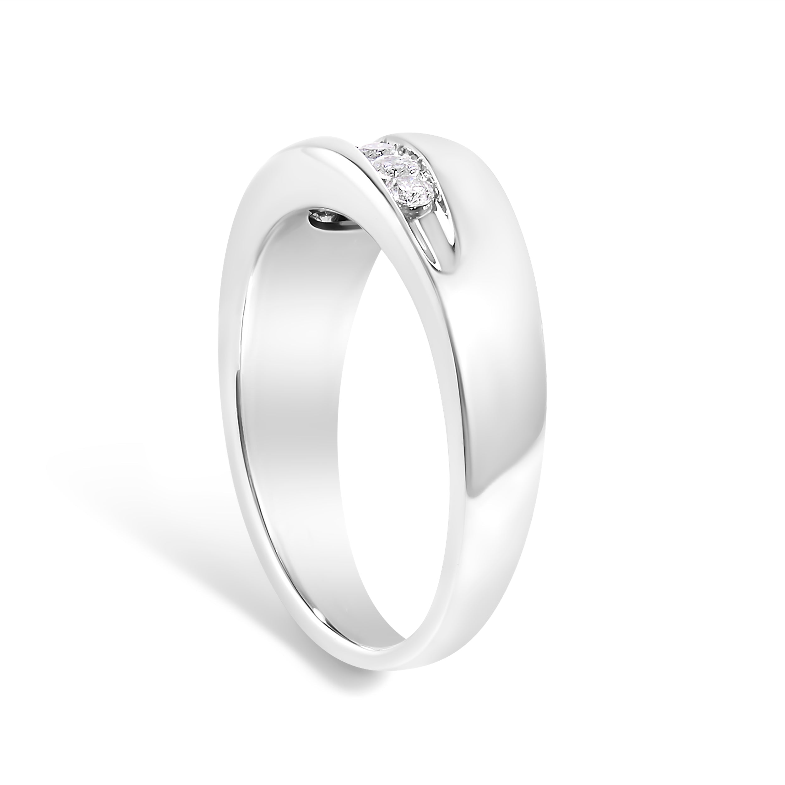 Men's.925 Sterling Silver 1/2 Cttw Diamond 9 Stone Band Ring - Size 10 on sale at MyriadMart