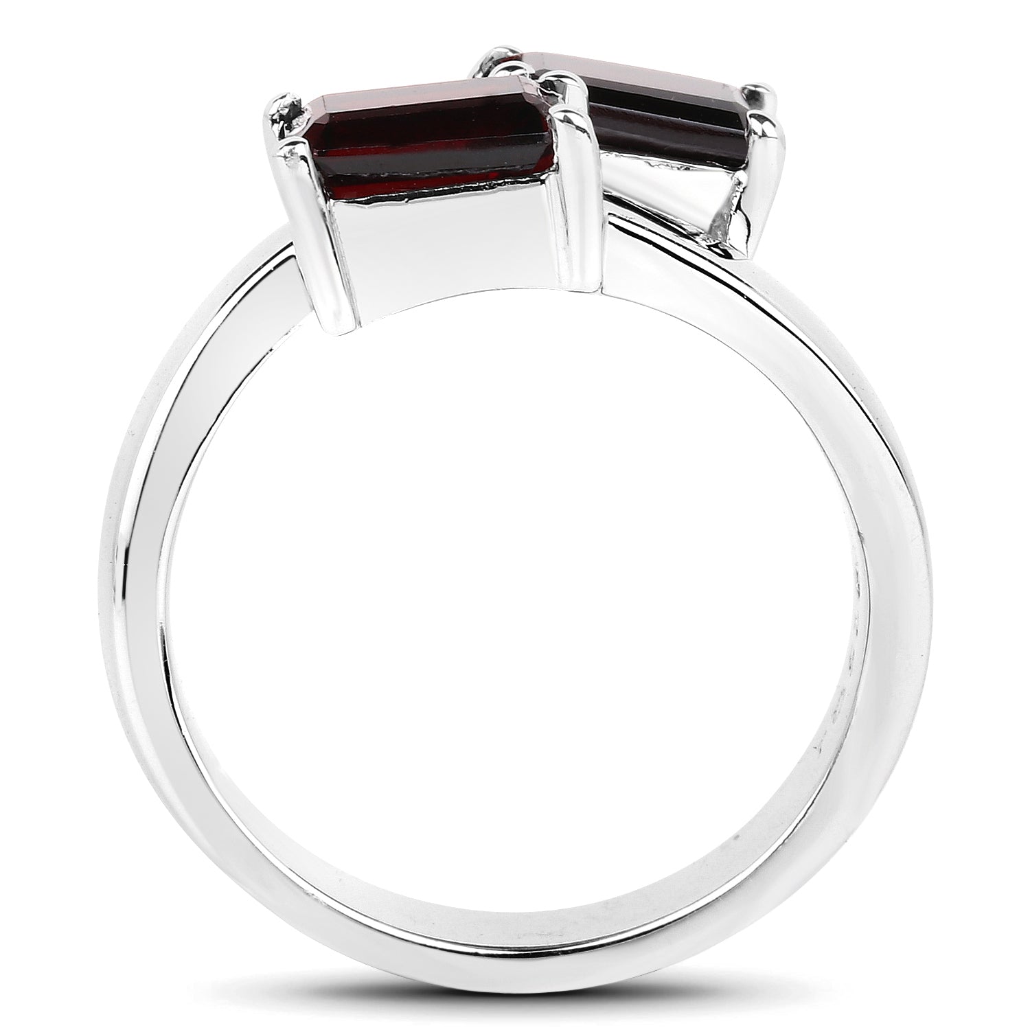 2.40 Carat Genuine Garnet .925 Sterling Silver Ring on sale at MyriadMart