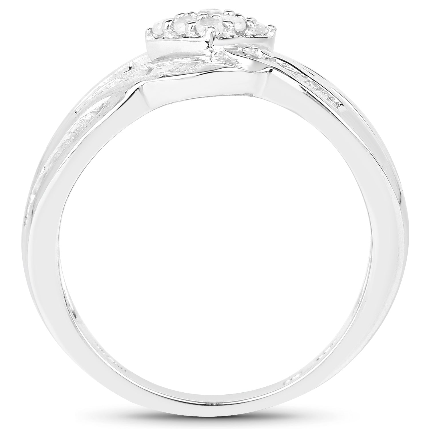 0.62 Carat Genuine White Diamond .925 Sterling Silver Ring on sale at MyriadMart