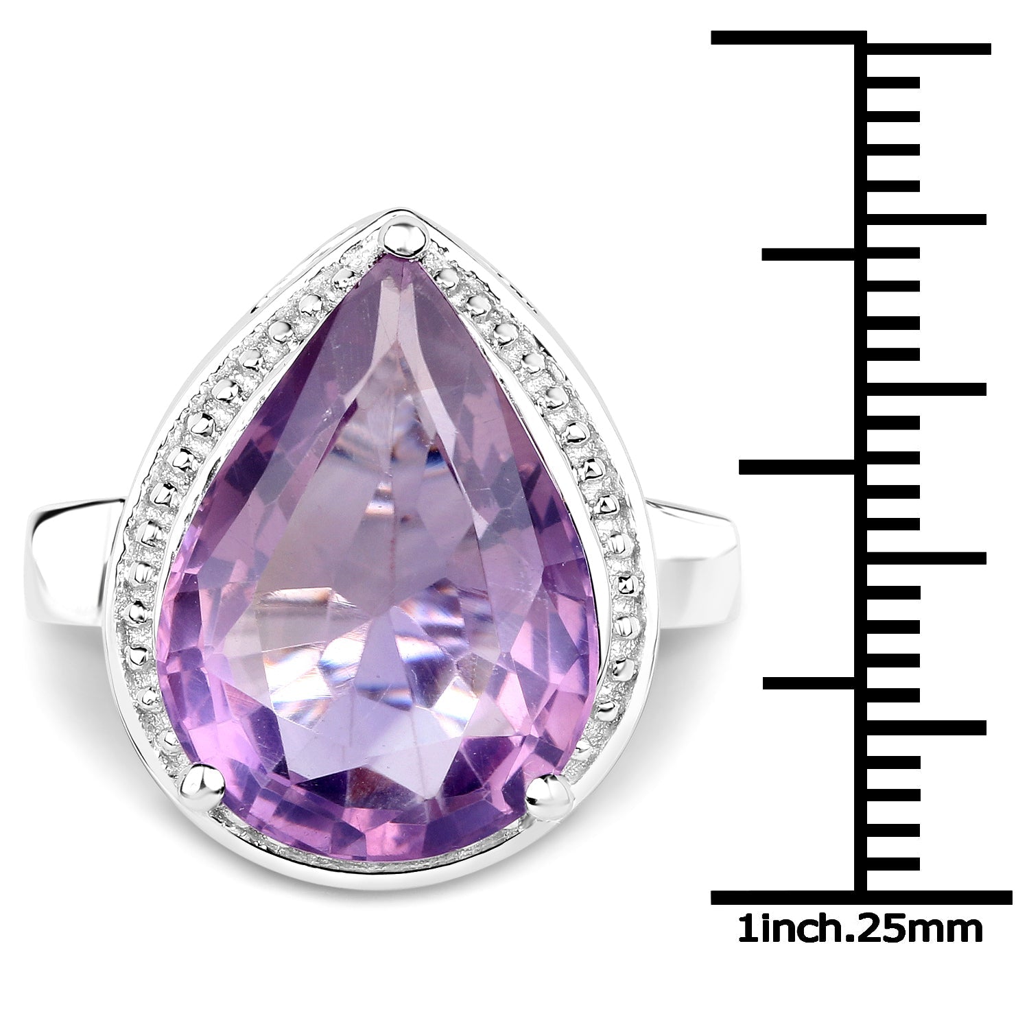9.00 Carat Genuine Amethyst .925 Sterling Silver Ring on sale at MyriadMart