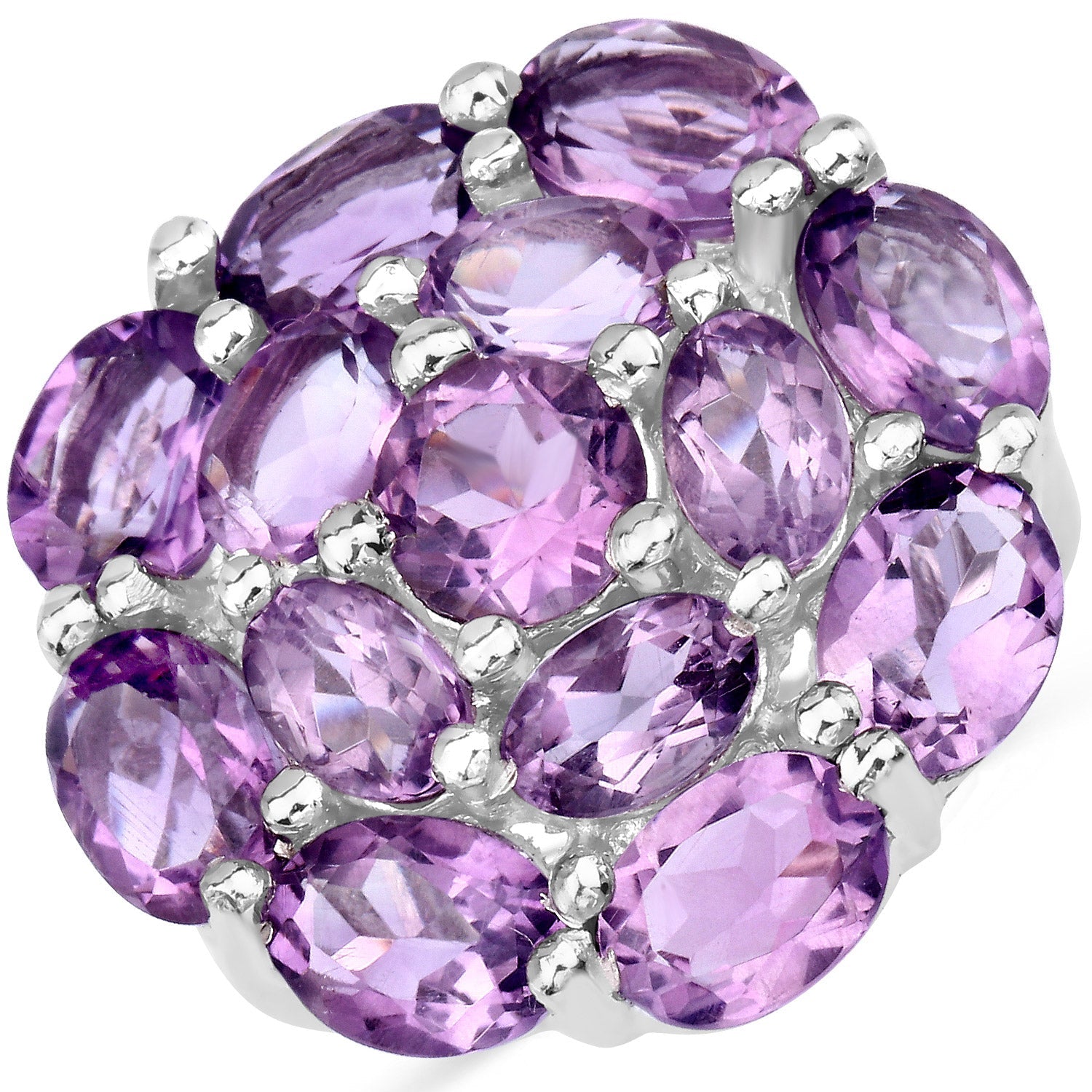 9.28 Carat Genuine Amethyst .925 Sterling Silver Ring on sale at MyriadMart